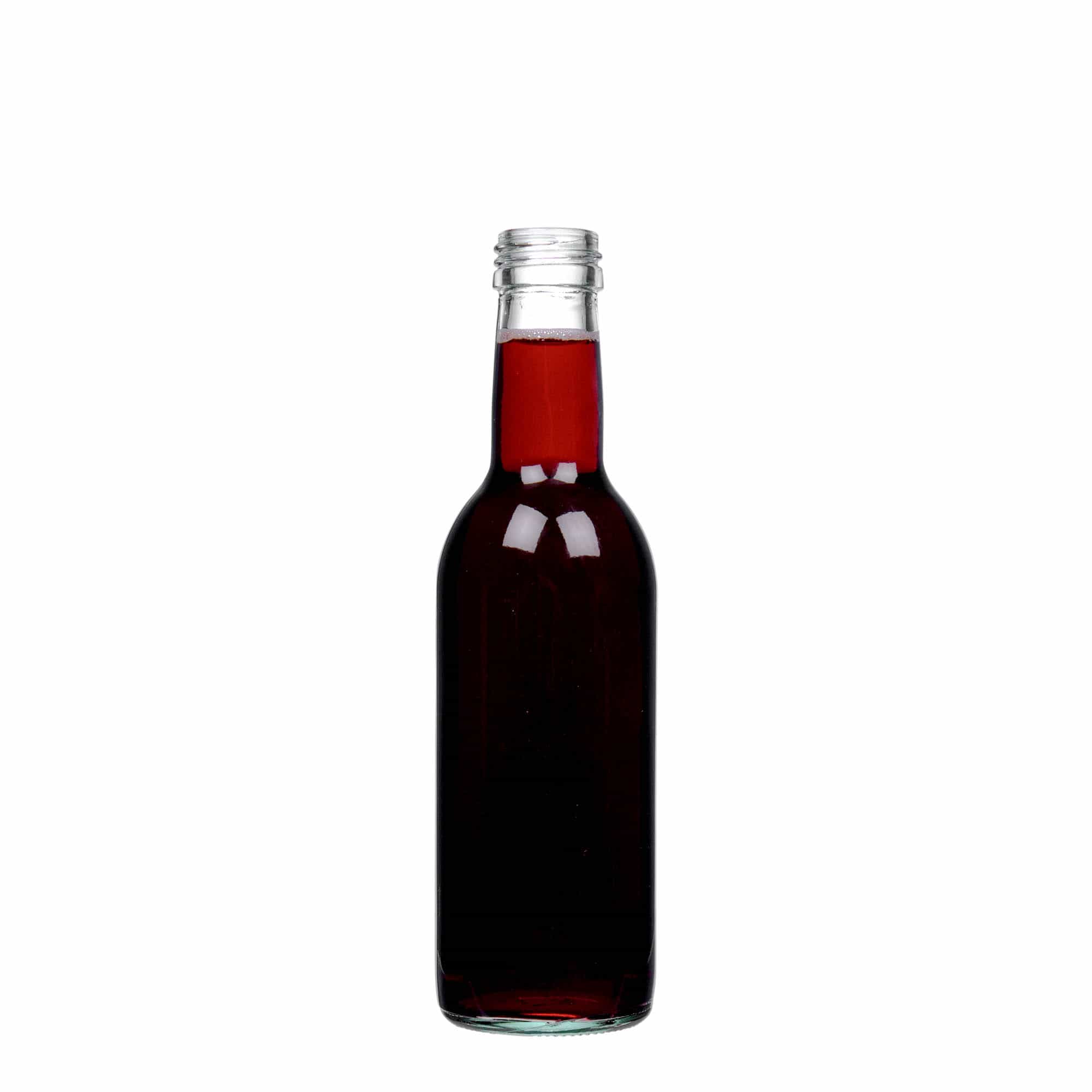 250 ml Garrafa de vidro 'Bordeaux', boca: PP 28