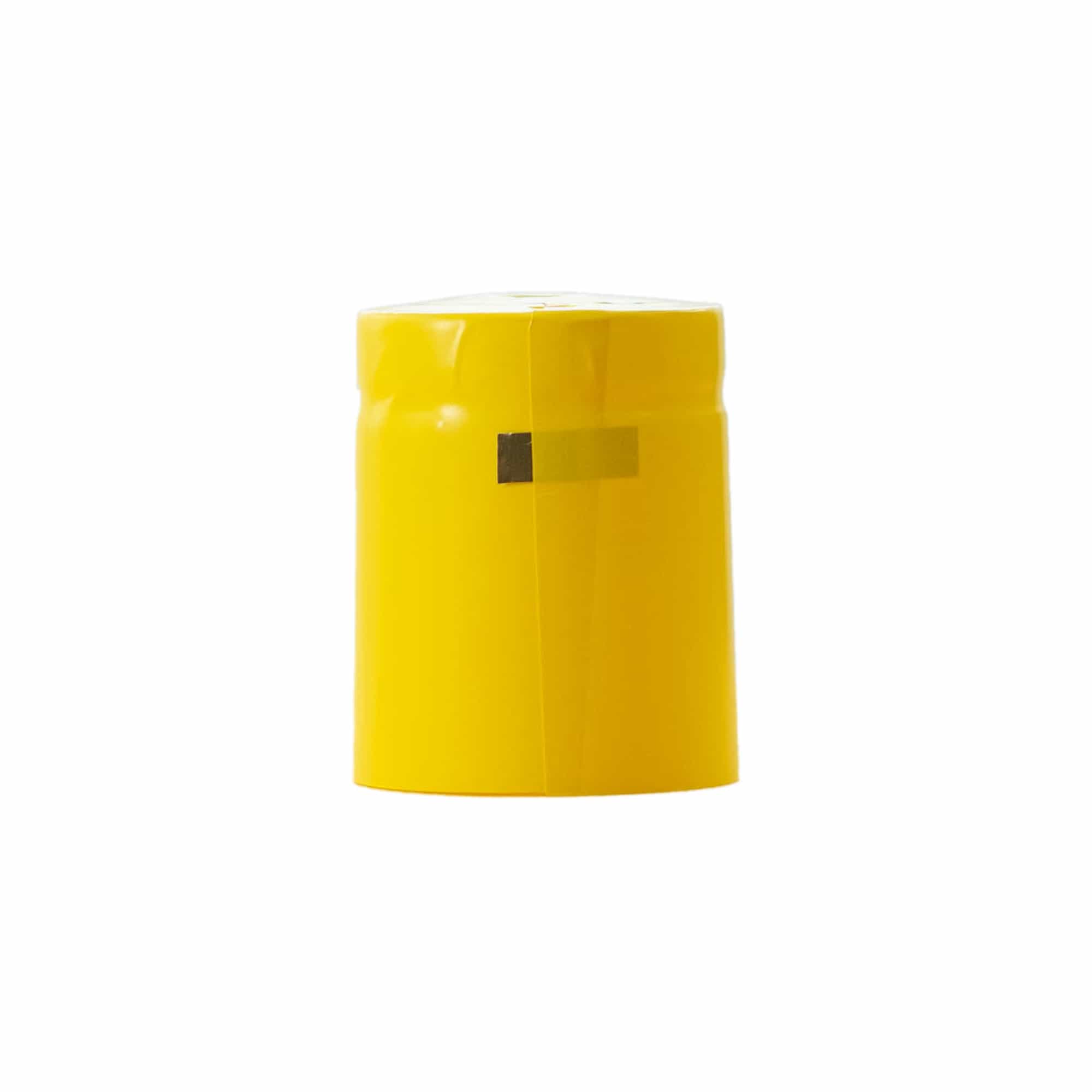 Cápsula retrátil 32x41, plástico PVC, amarelo