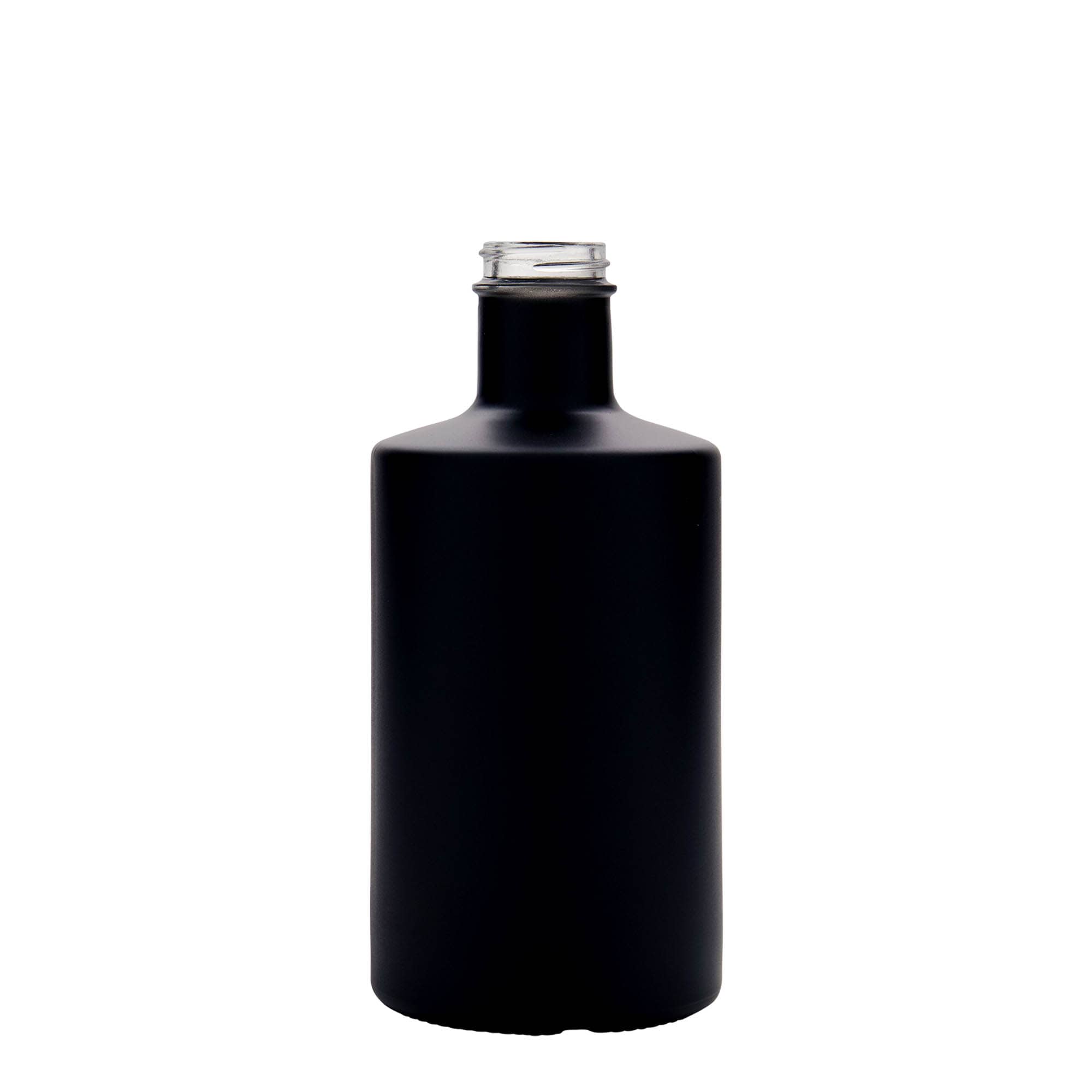 500 ml Garrafa de vidro 'Caroline', preto, boca: GPI 33