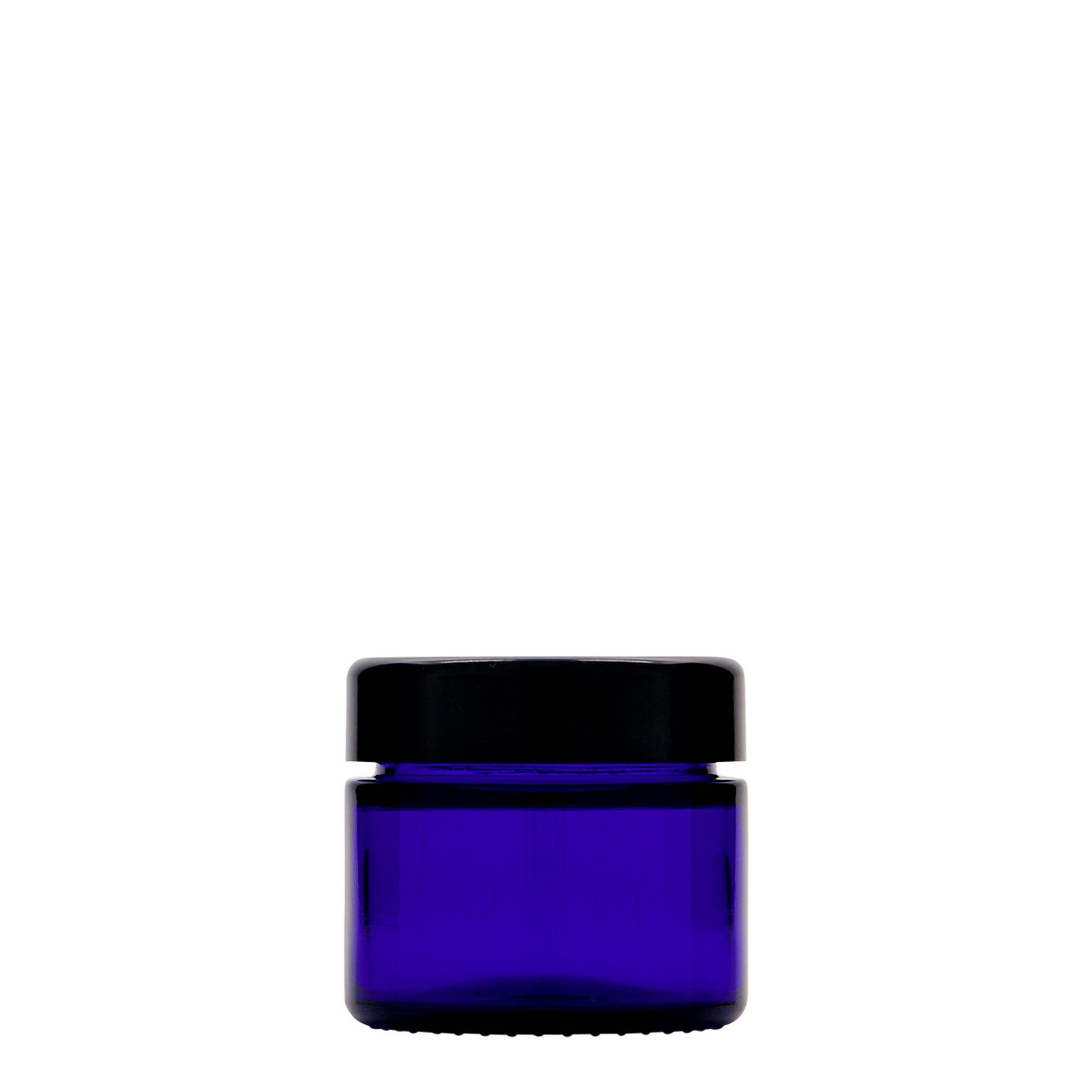 50 ml Pote 'Blue Edition', vidro, azul real, boca: Tampa de rosca