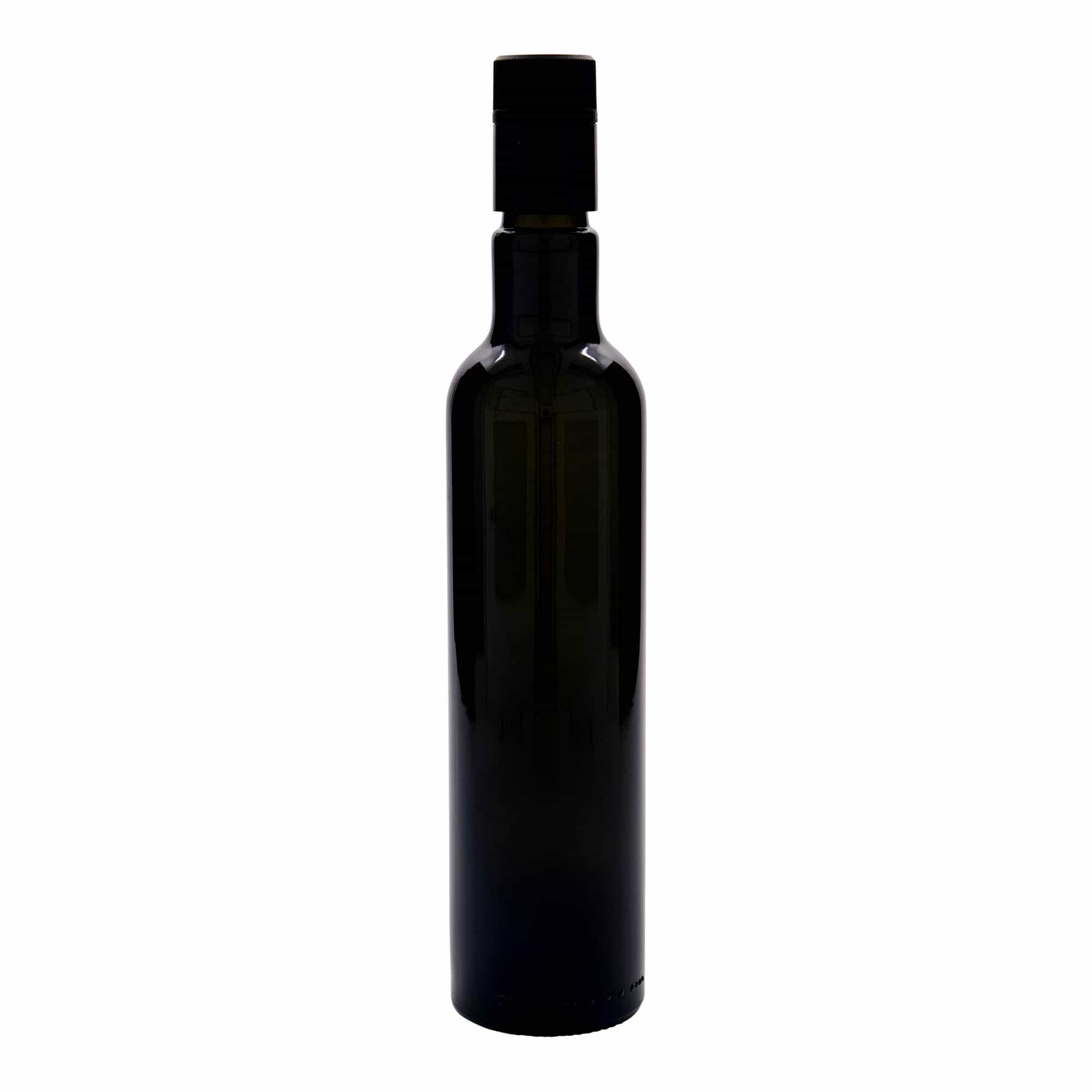 500 ml Garrafa para azeite e vinagre 'Willy New', vidro, verde antigo, boca: DOP