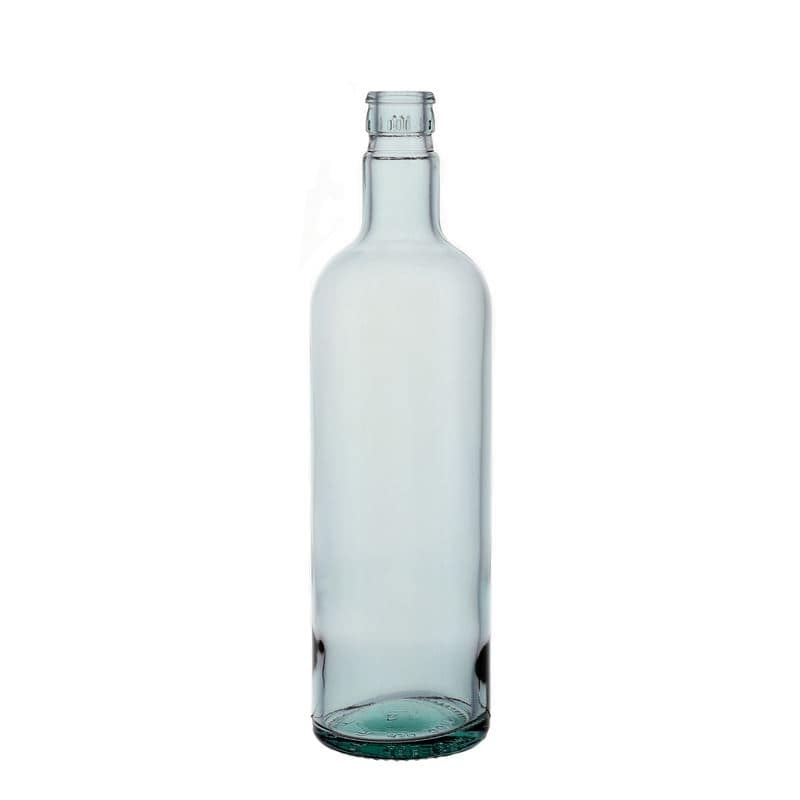 750 ml Garrafa para azeite e vinagre 'Willy New', vidro, verde luz, boca: DOP