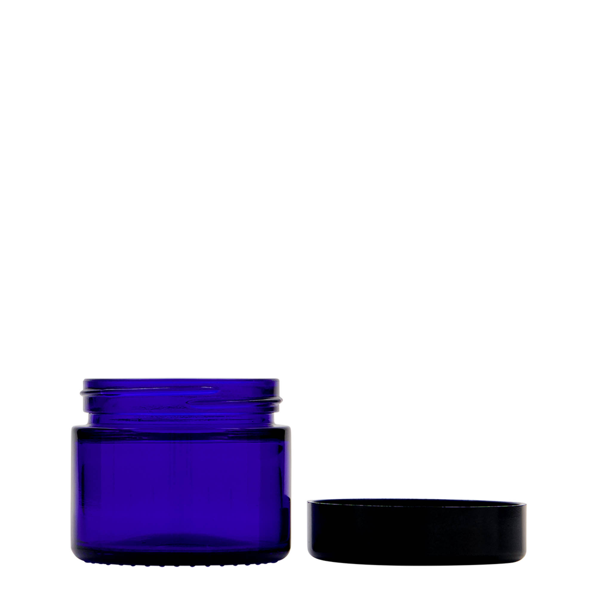 50 ml Pote 'Blue Edition', vidro, azul real, boca: Tampa de rosca