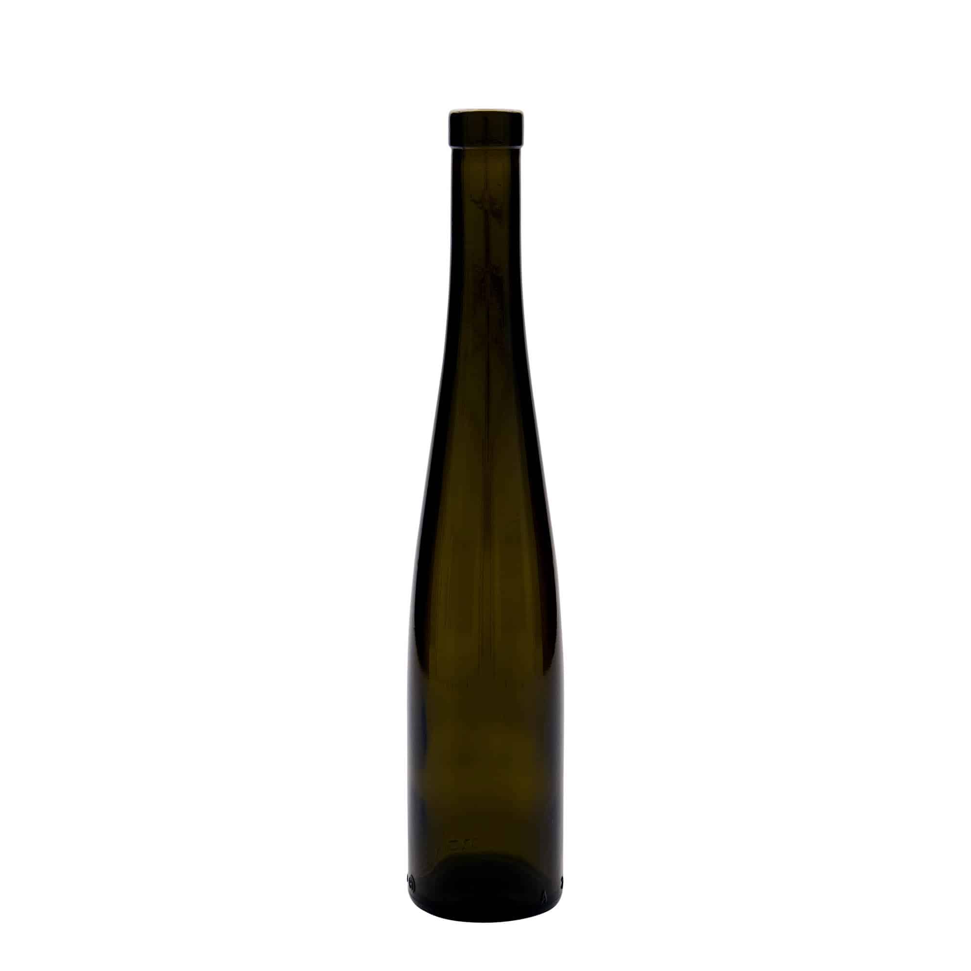 375 ml Garrafa de vidro 'Weinschlegel', verde antigo, boca: Cortiça