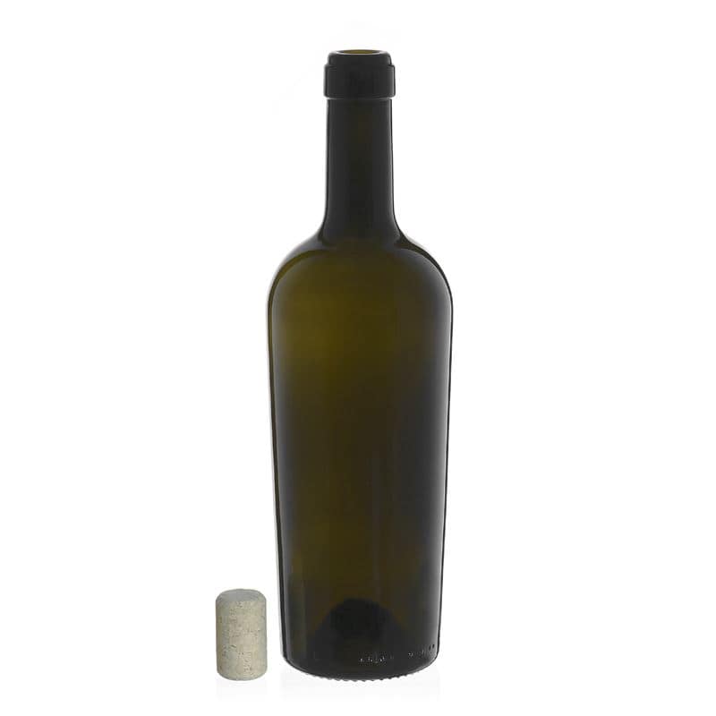 750 ml Garrafa de vinho 'Imperiale', verde antigo, boca: Cortiça