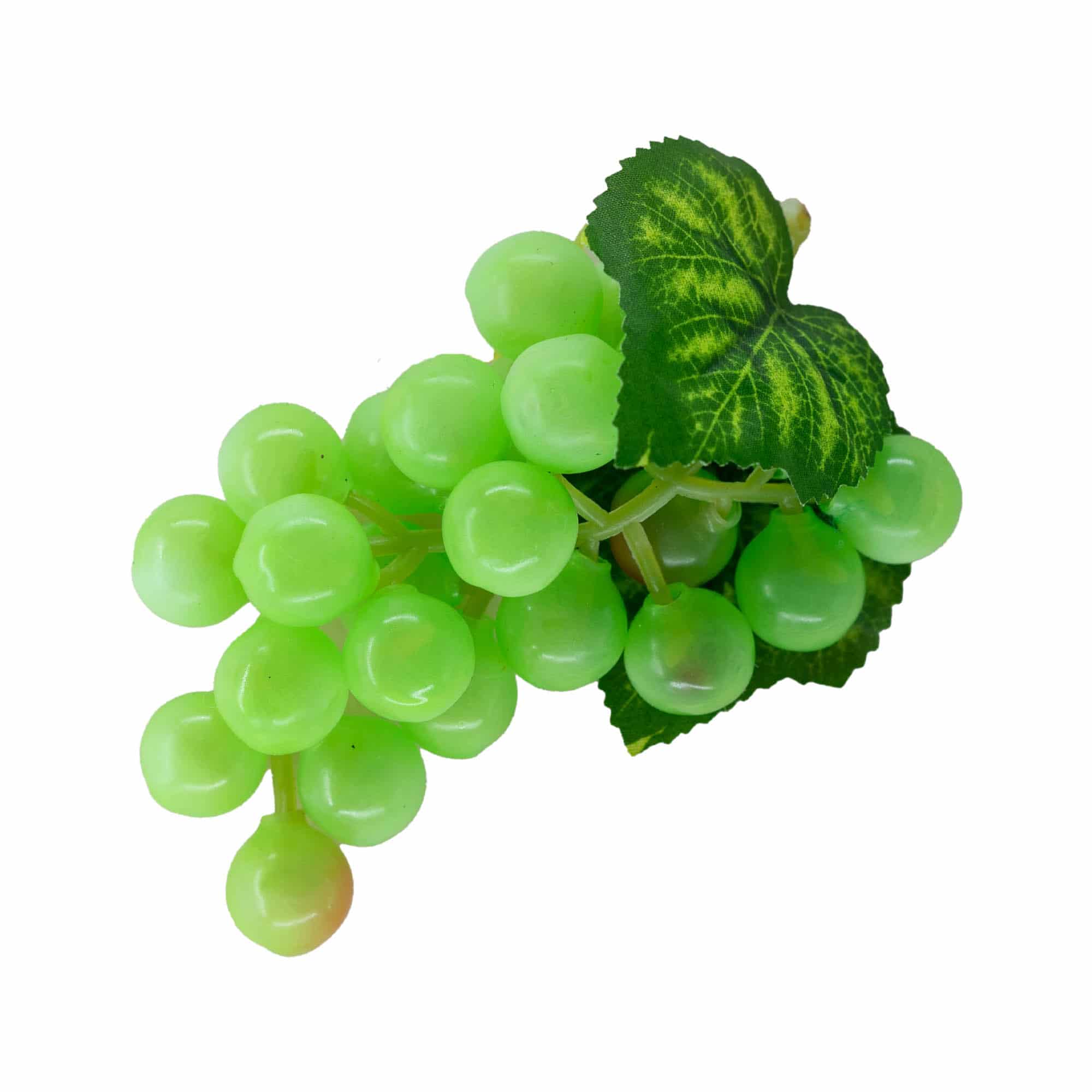 Uvas de plástico, verde