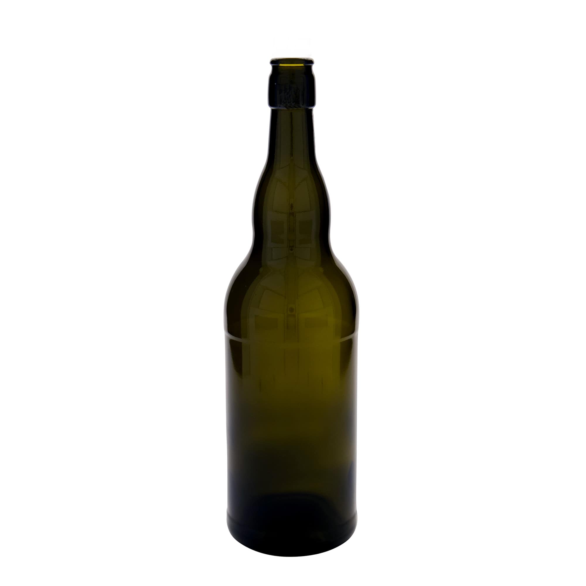 1000 ml Garrafa de cerveja Belgien, vidro, verde antigo, boca: Tampa mecânica