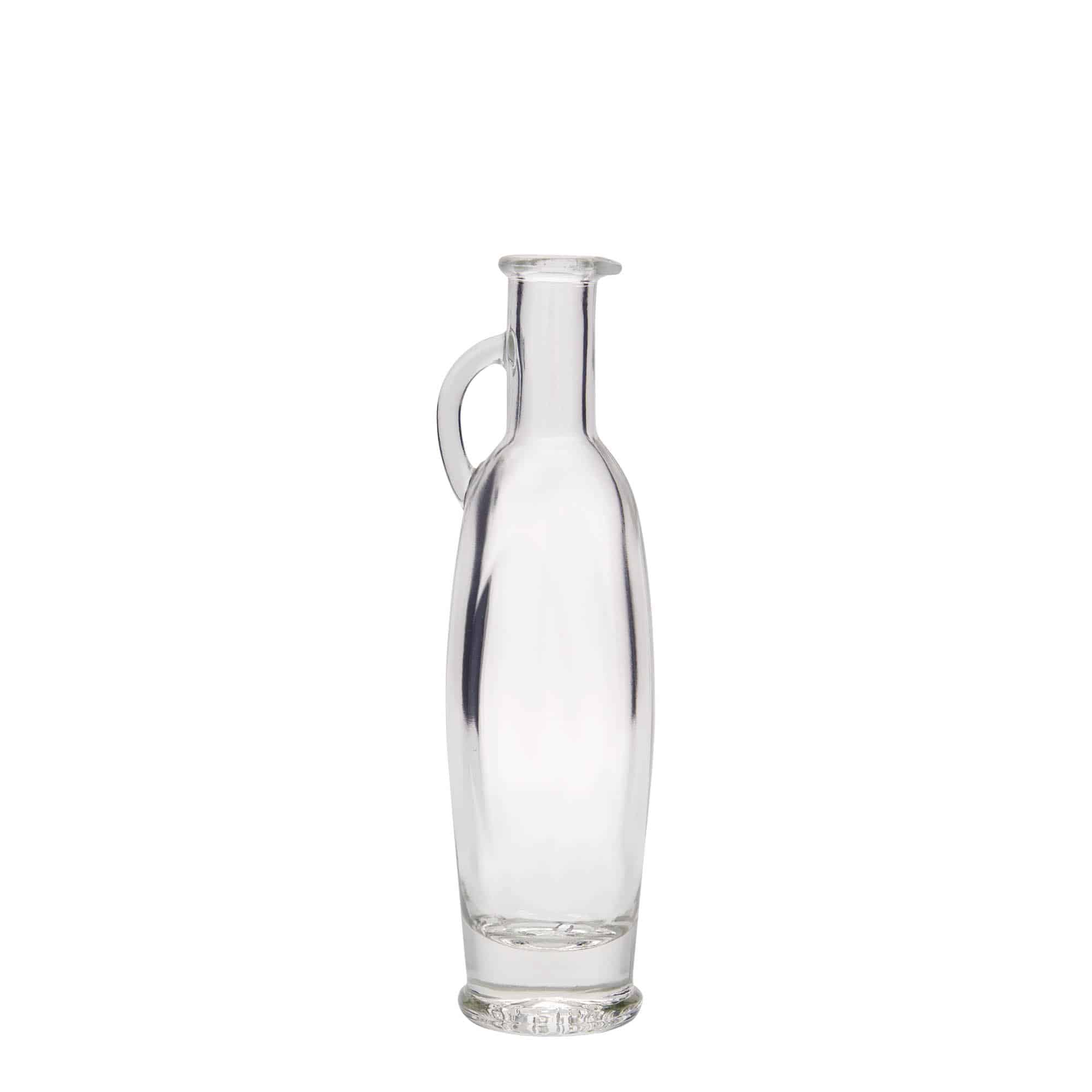 100 ml Garrafa de vidro 'Eleganta', oval, boca: Cortiça