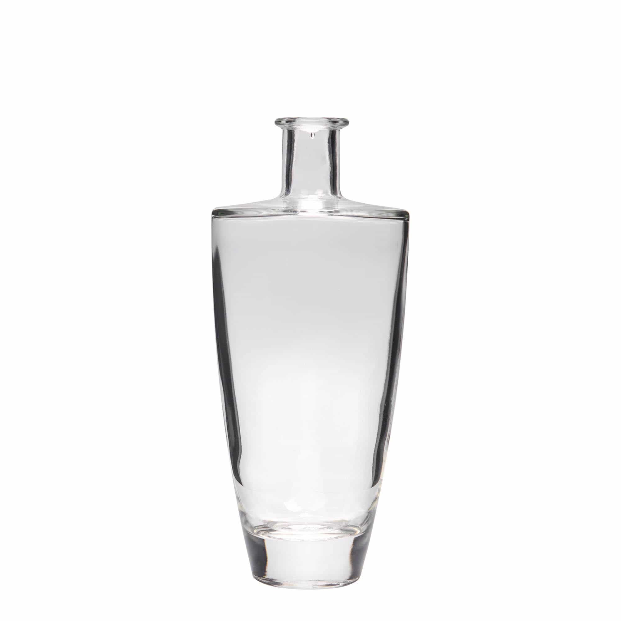 500 ml Garrafa de vidro 'Vanessa', oval, boca: Cortiça