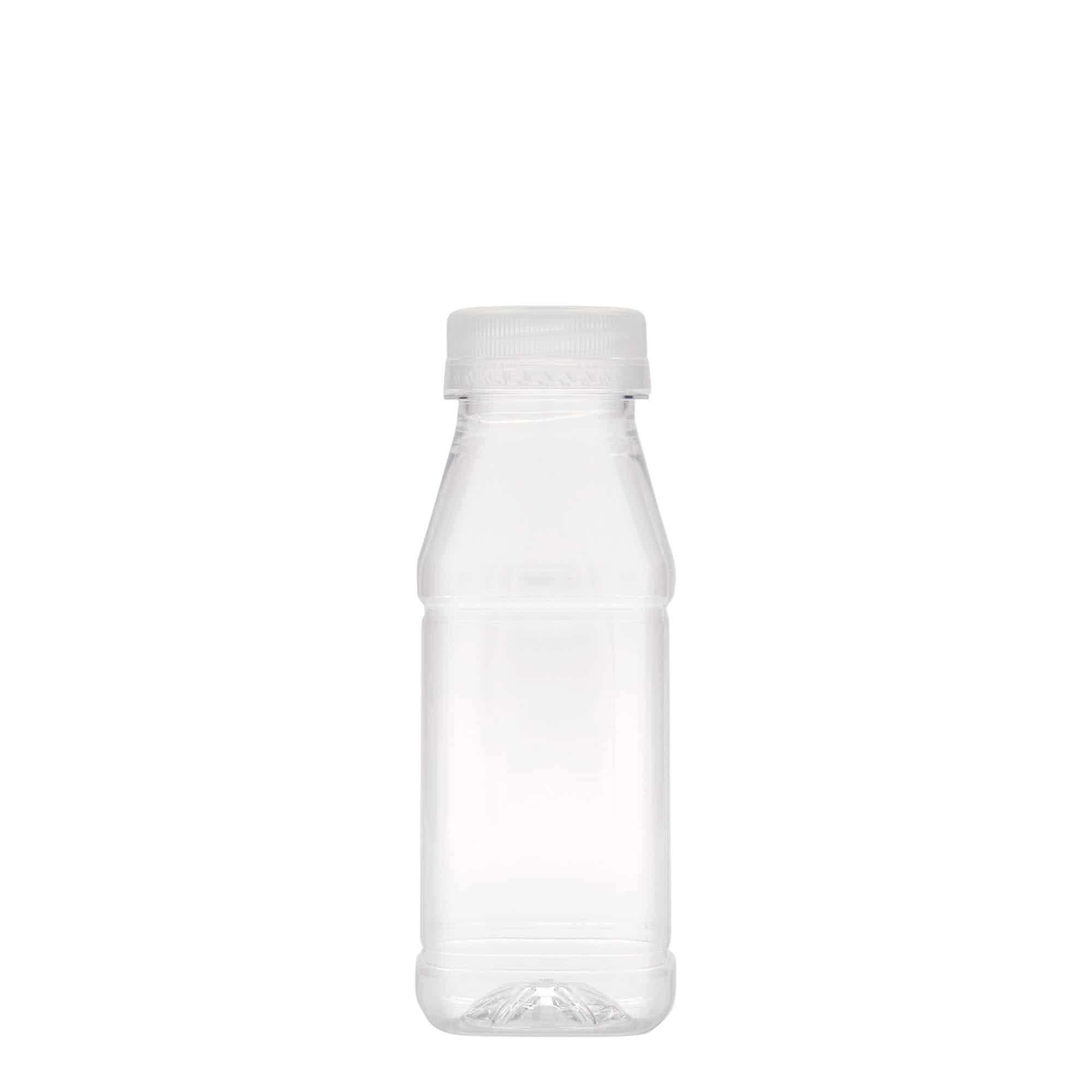 250 ml Garrafa PET 'Milk and Juice Carré',quadrada, plástico, boca: 38 mm