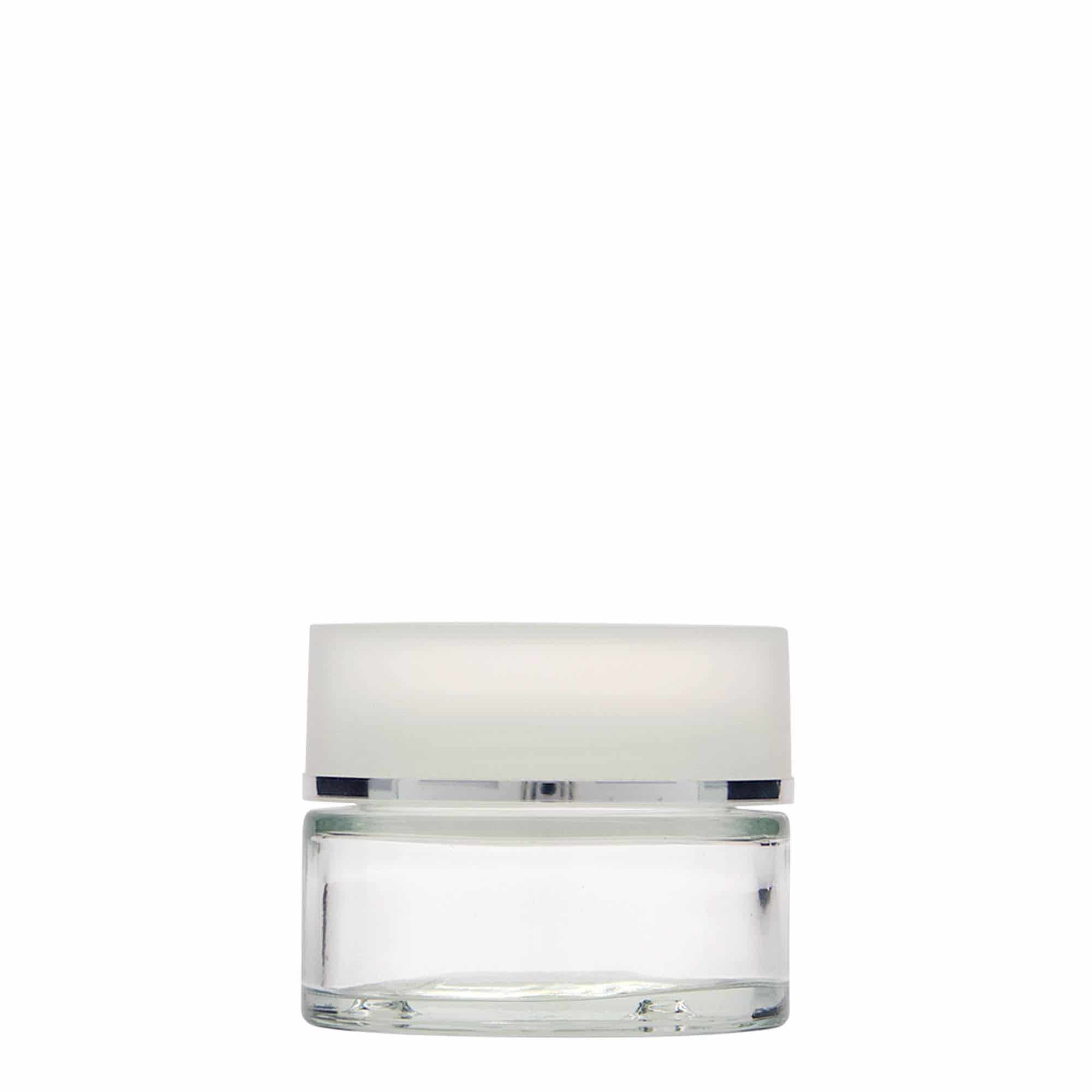 50 ml Pote 'Clear Edition', vidro, boca: Tampa de rosca