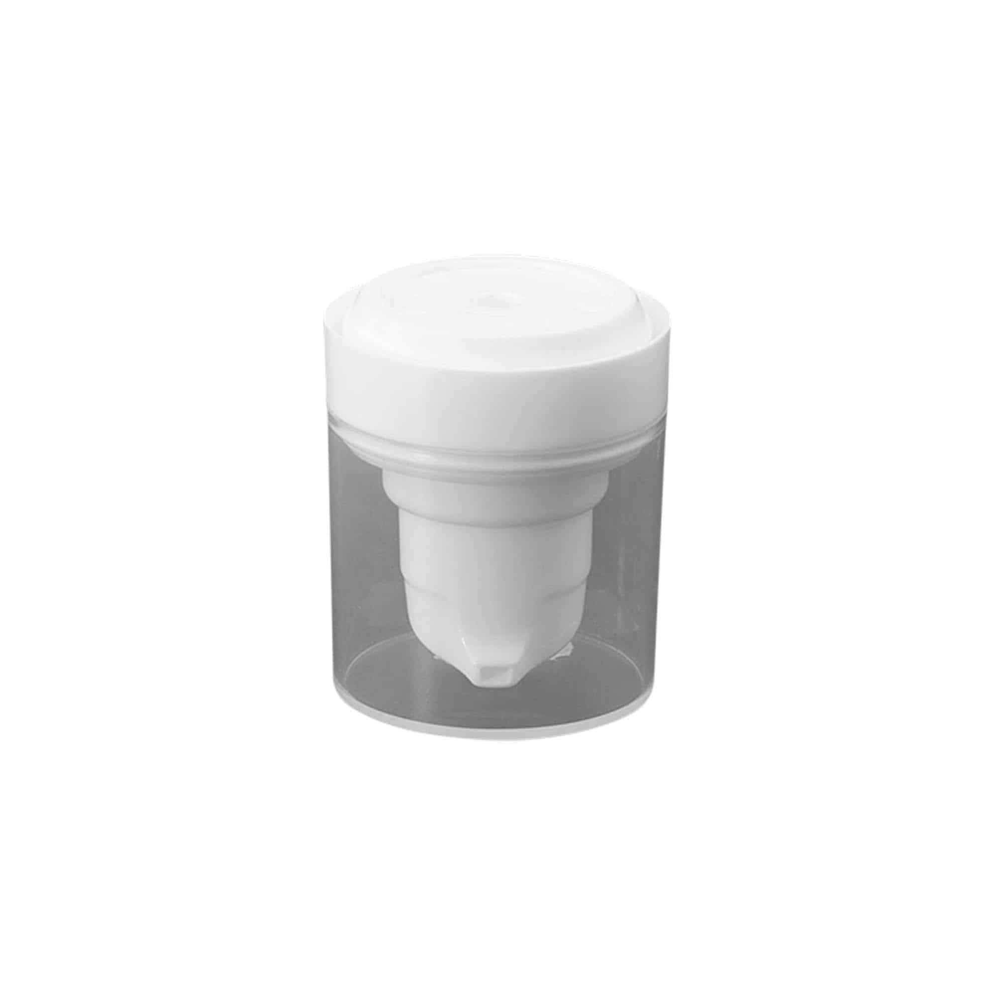 Dispensador de bomba Airless  'Micro', plástico PP, branco