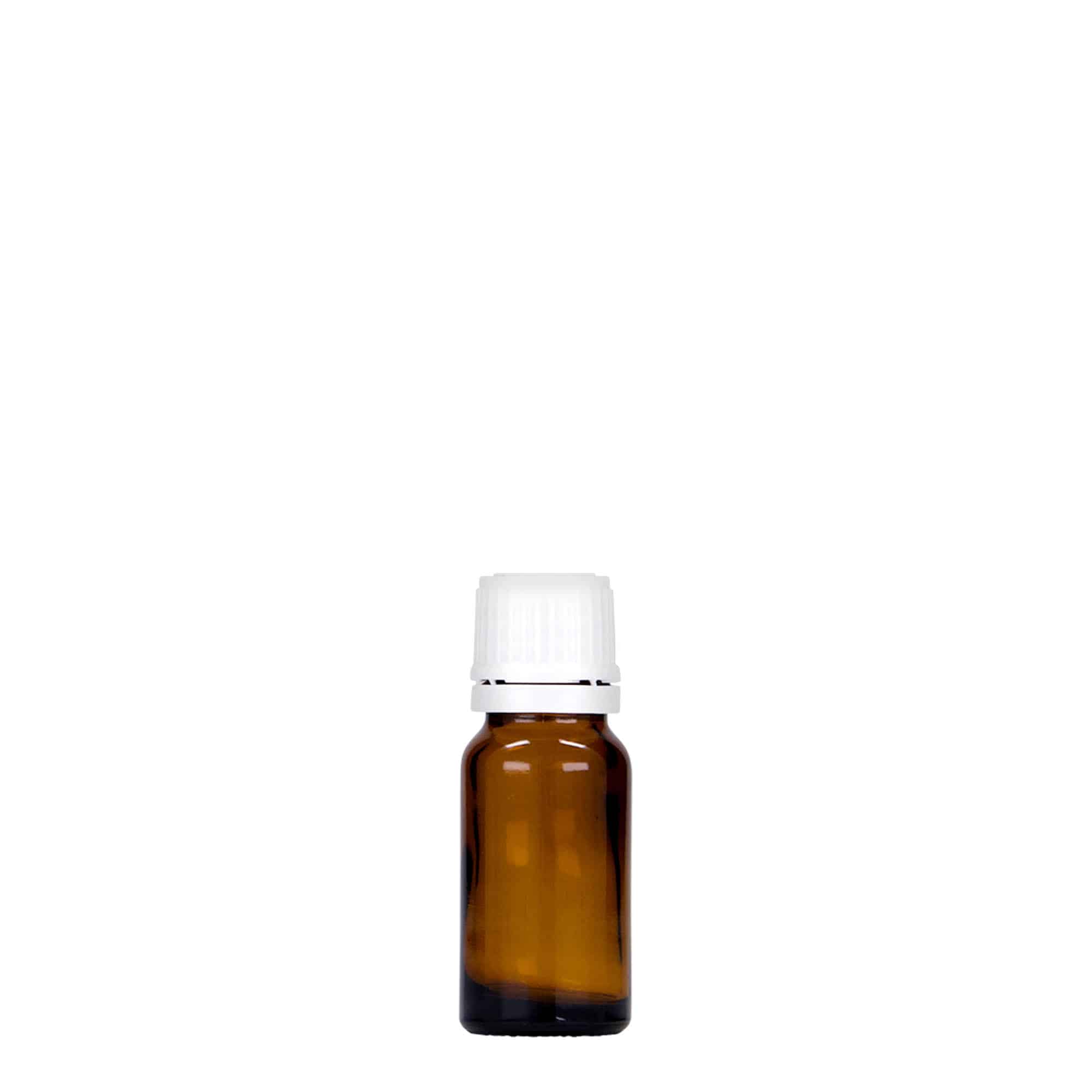 10 ml Frasco de medicamentos, vidro, castanho, boca: DIN 18