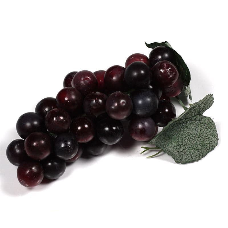 Uvas de plástico, preto