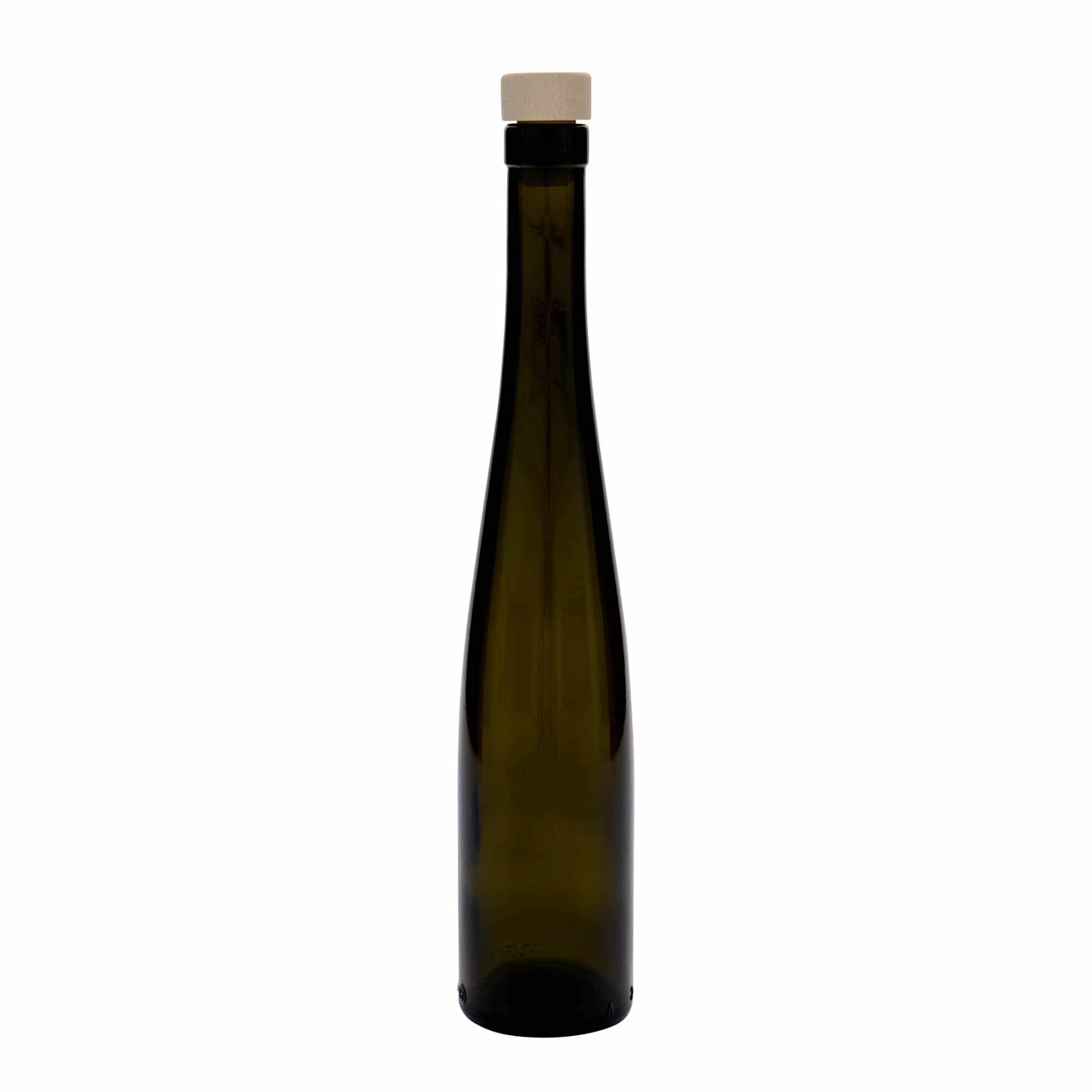 375 ml Garrafa de vidro 'Weinschlegel', verde antigo, boca: Cortiça