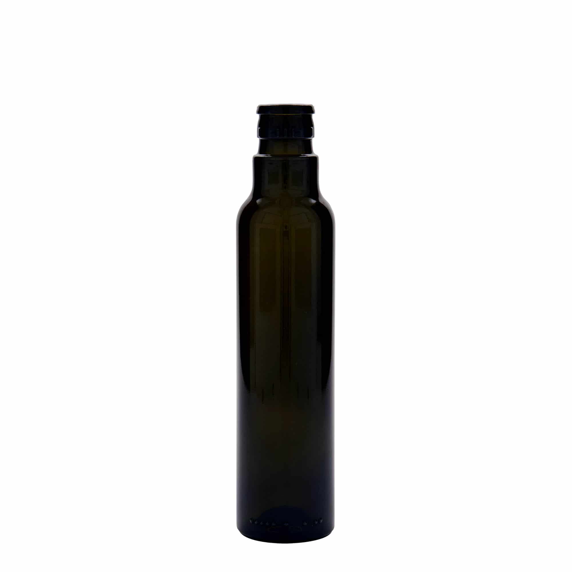 250 ml Garrafa para azeite e vinagre 'Willy New', vidro, verde antigo, boca: DOP