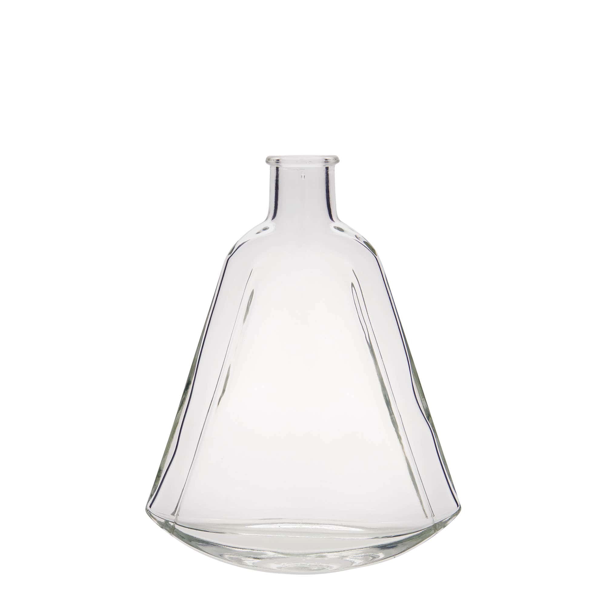 200 ml Garrafa de vidro 'Maurizio', oval, boca: Cortiça