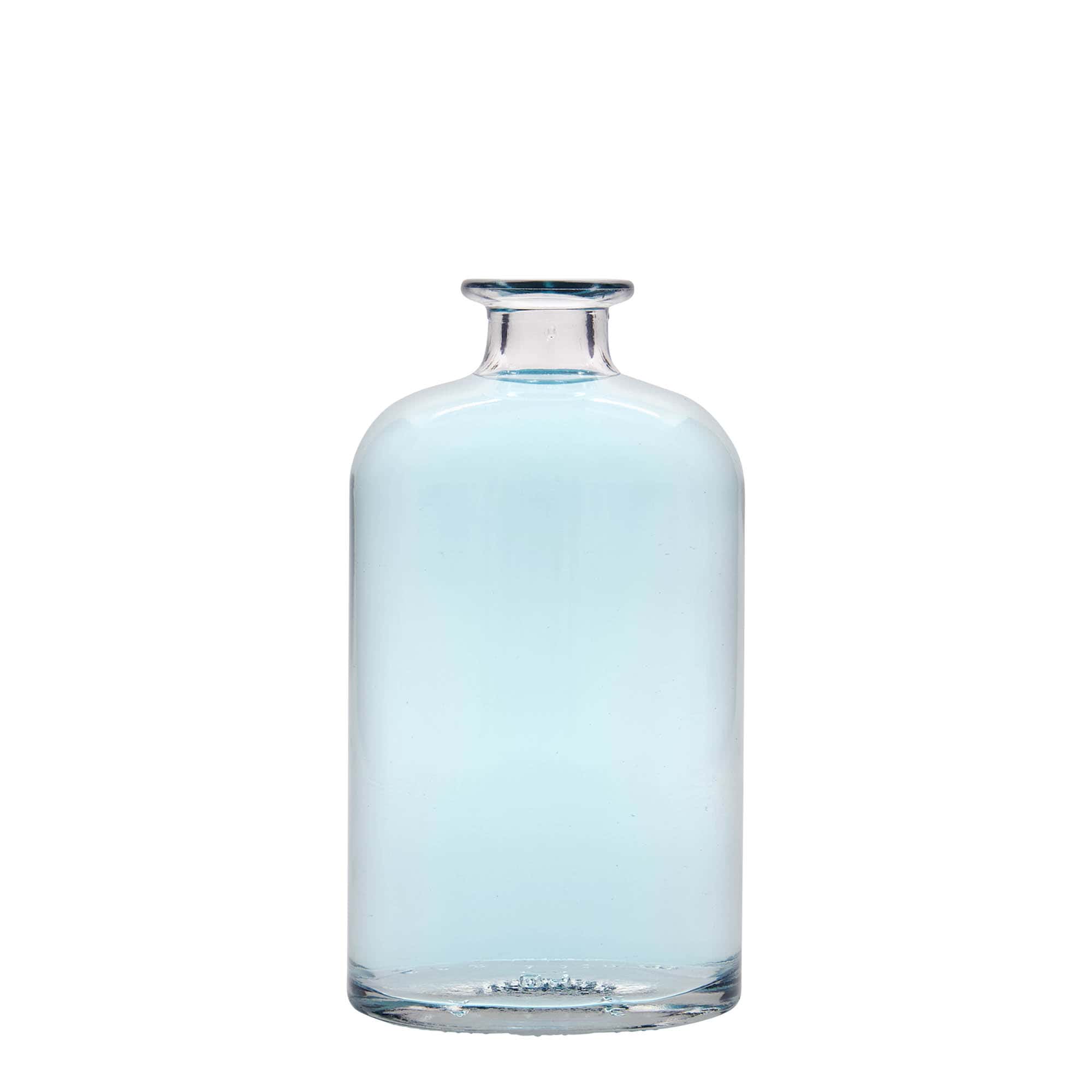 500 ml Garrafa de vidro 'Dundee', oval, boca: Cortiça