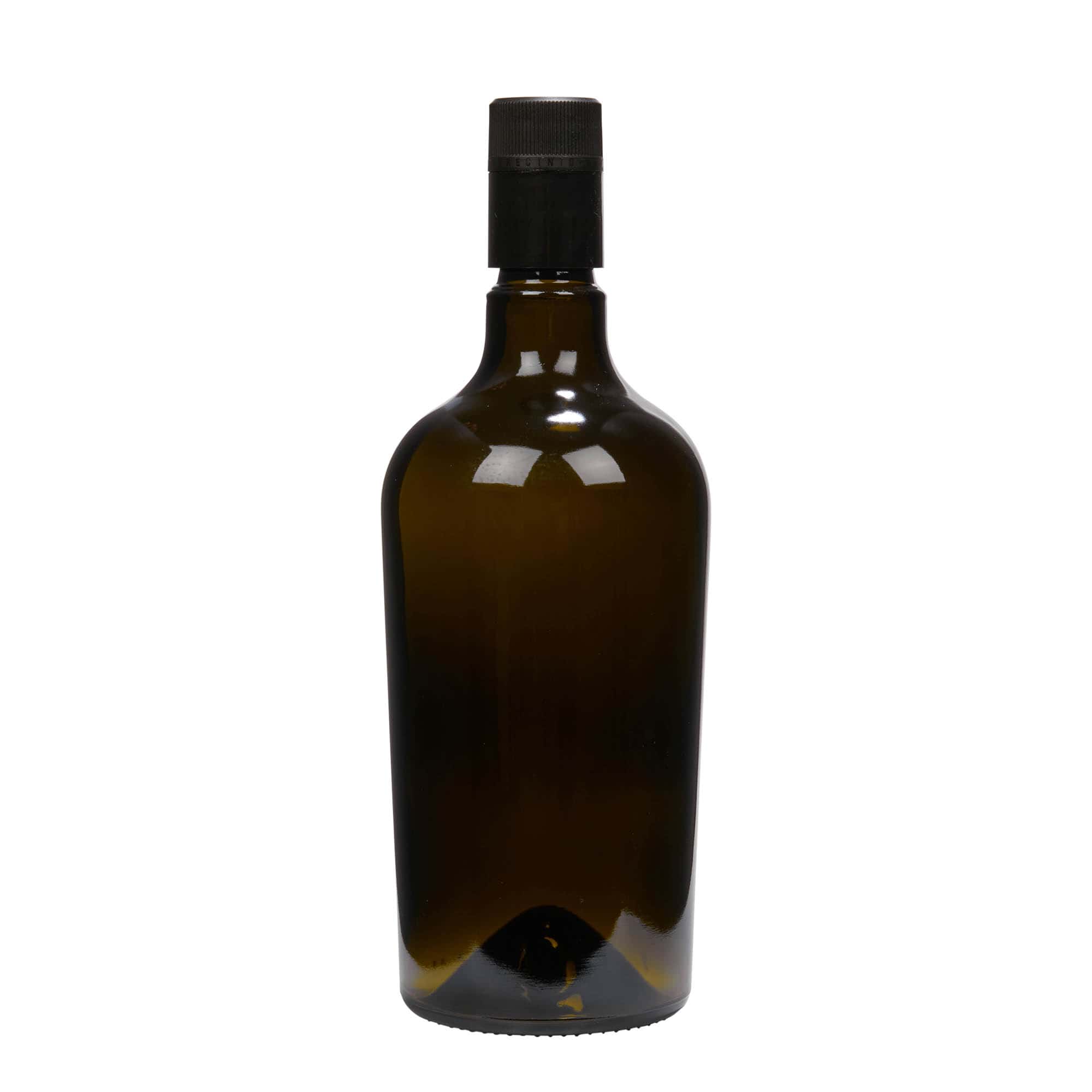 750 ml Garrafa para azeite e vinagre 'Oleum', vidro, verde antigo, boca: DOP