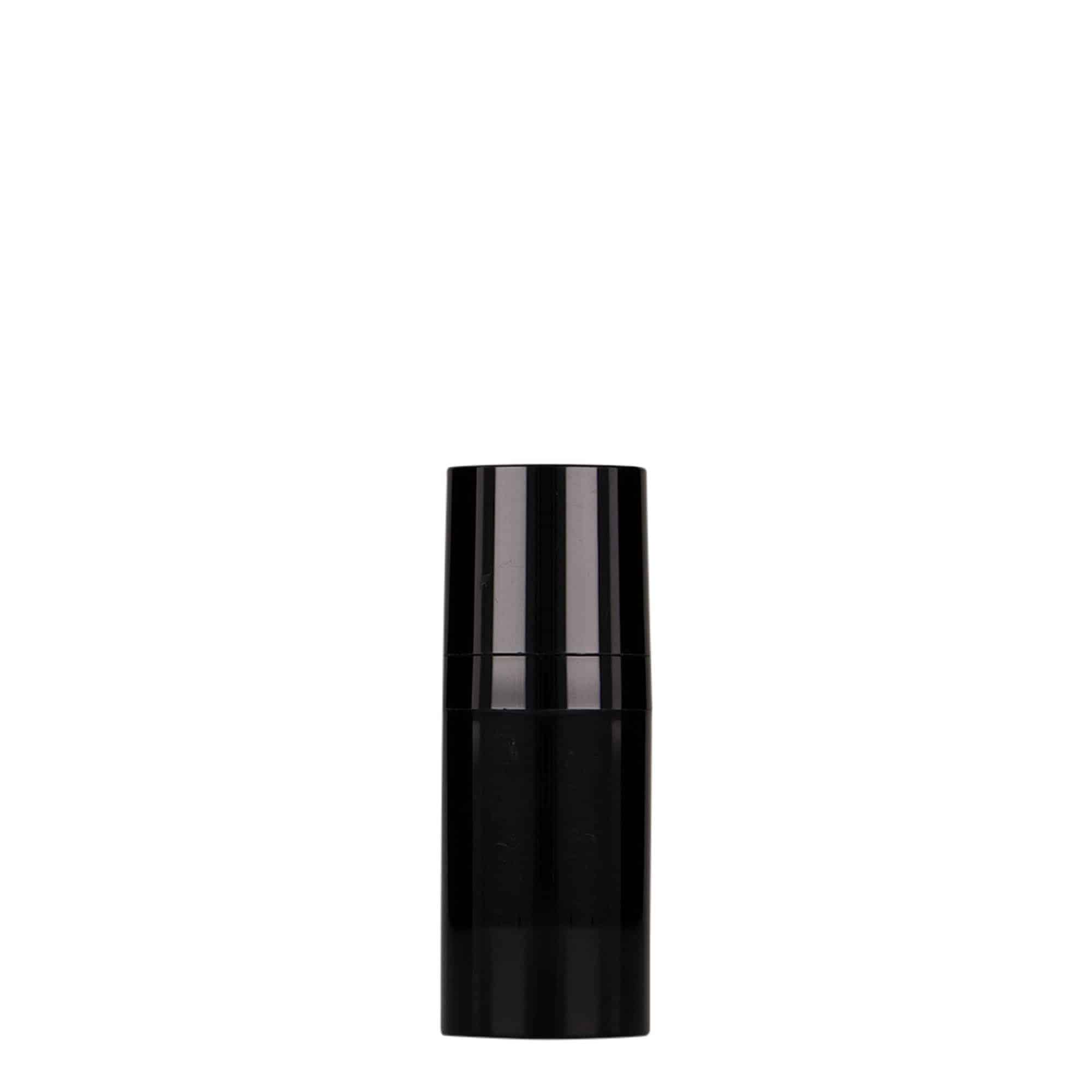 15 ml Dispensador Airless 'Micro', plástico PP, preto