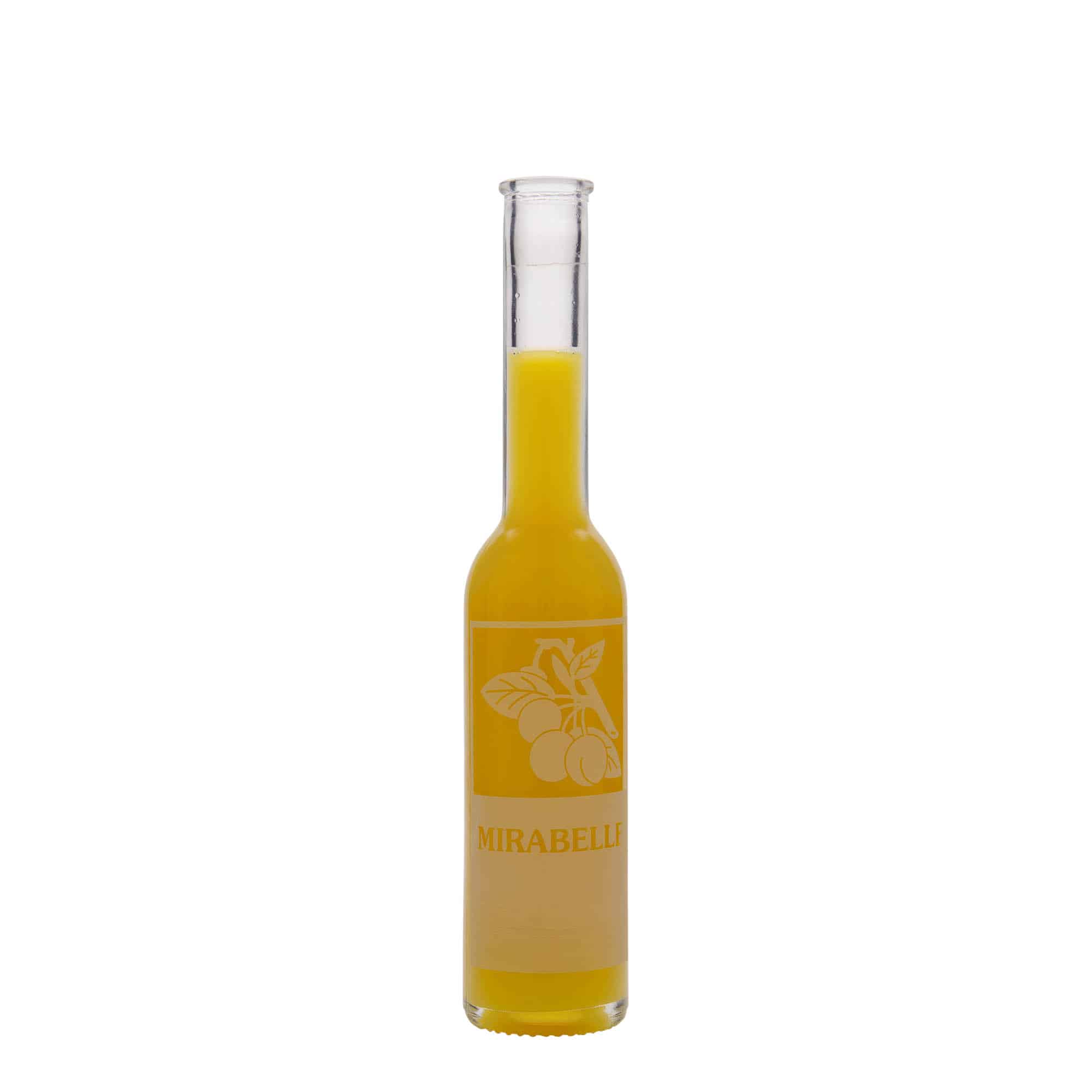 200 ml Garrafa de vidro 'Opera', Motivo: Mirabelle, boca: Cortiça