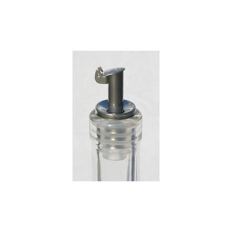 Vertedor de garrafas inox vinagre, aço inox, prateado