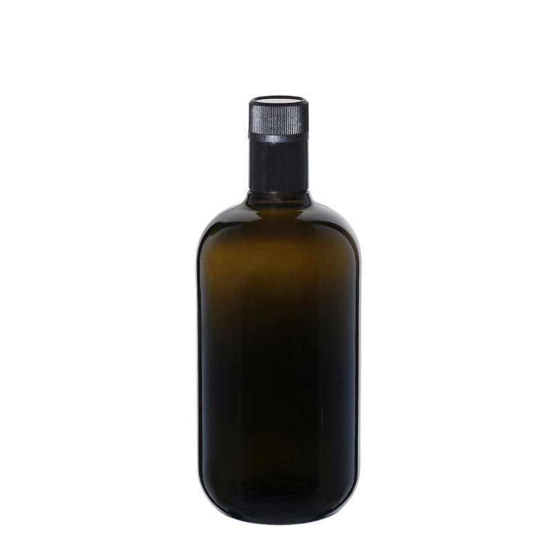 750 ml Garrafa para azeite e vinagre 'Biolio', vidro, verde antigo, boca: DOP