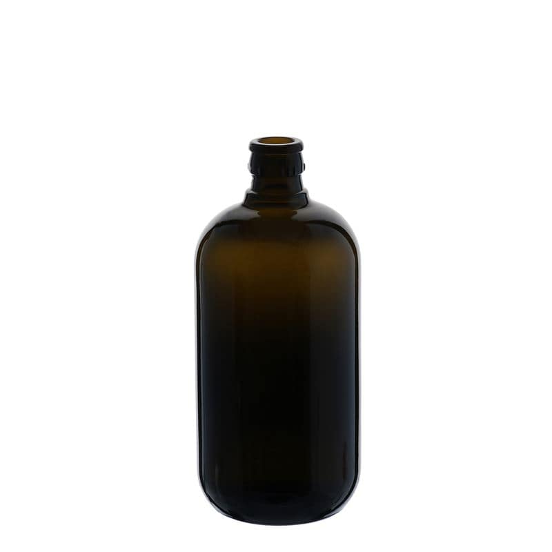 750 ml Garrafa para azeite e vinagre 'Biolio', vidro, verde antigo, boca: DOP