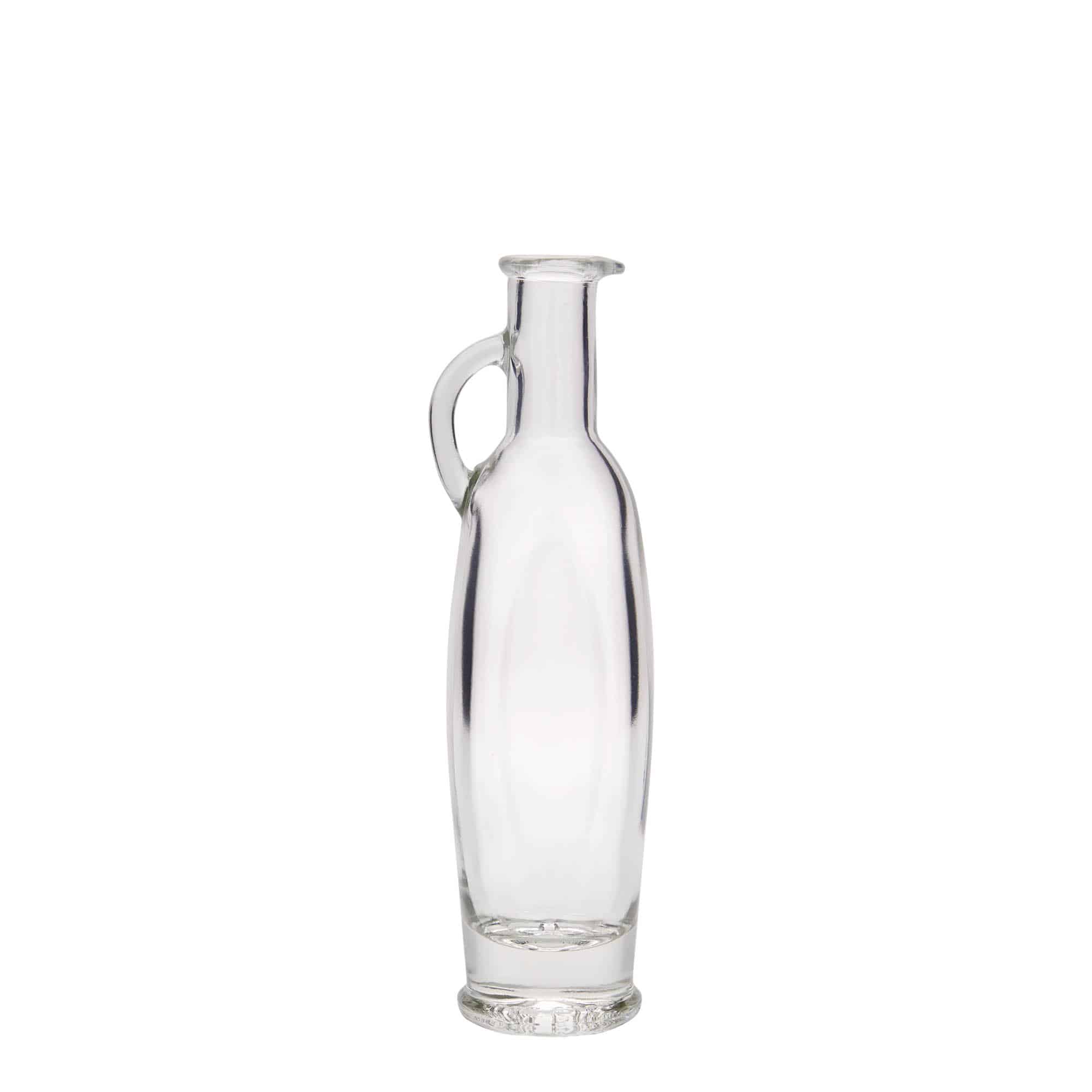 100 ml Garrafa de vidro 'Eleganta', oval, boca: Cortiça