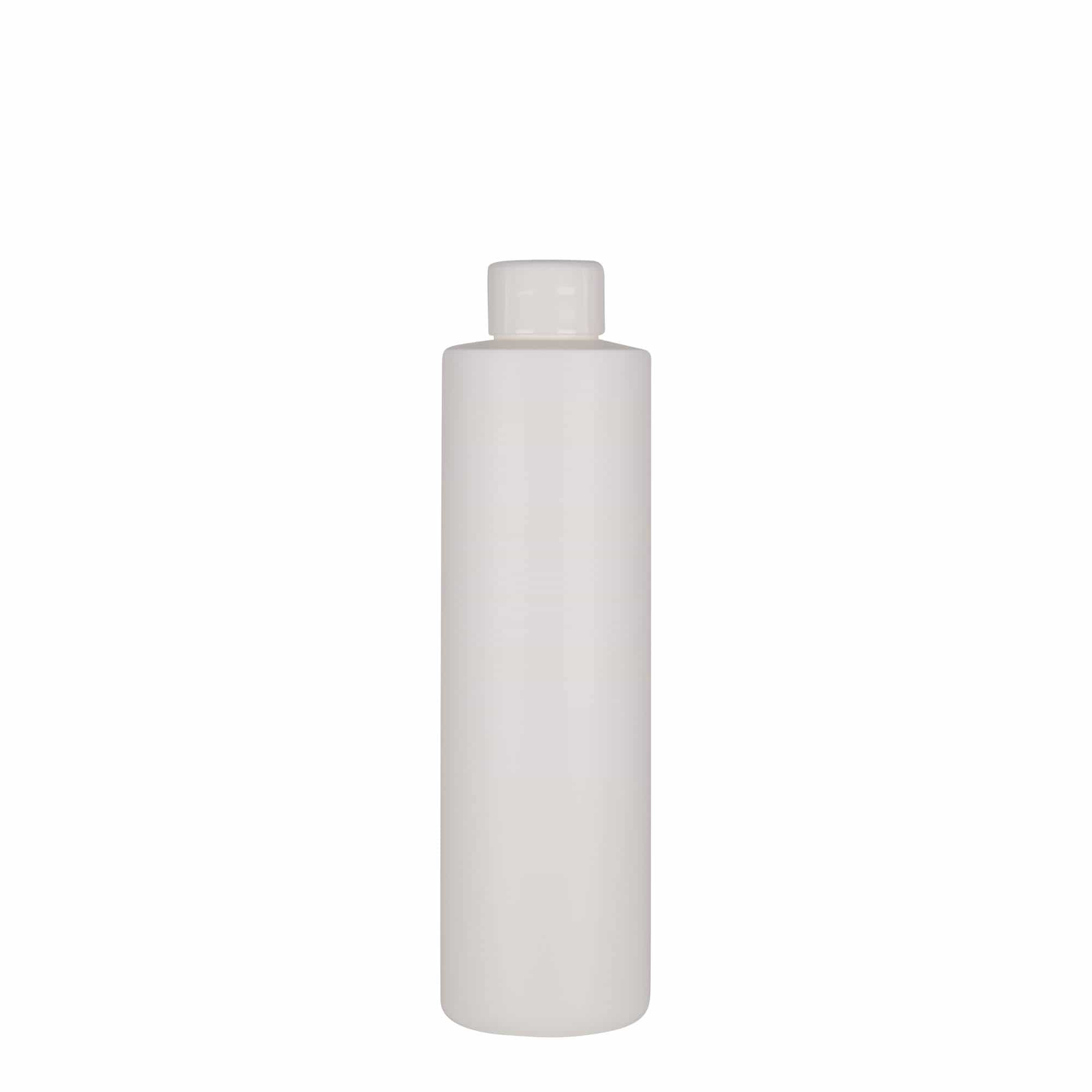 250 ml Garrafa de plástico 'Pipe', green PEAD, branco, boca: GPI 24/410