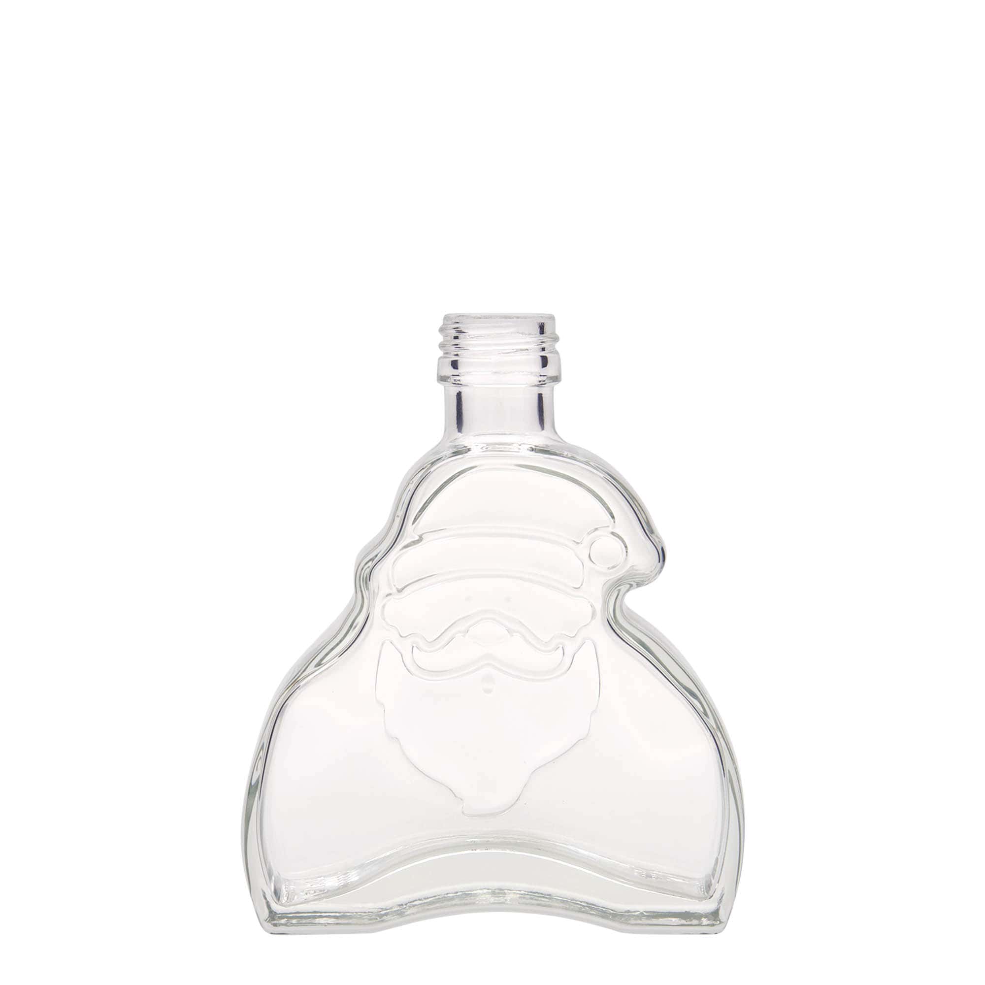 200 ml Garrafa de vidro 'Santa Claus', boca: PP 28