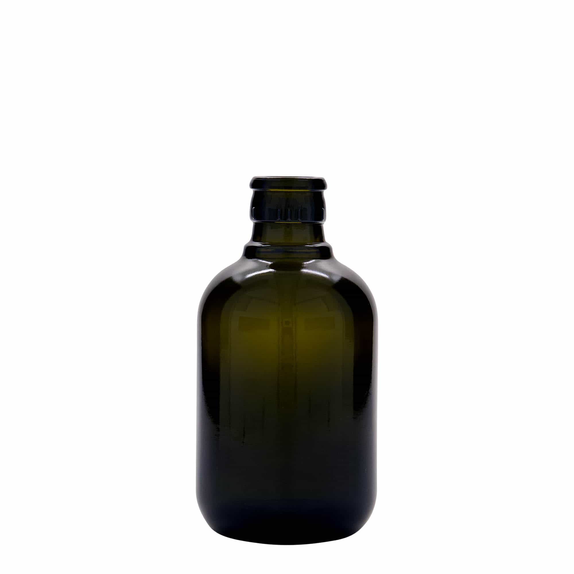 250 ml Garrafa para azeite e vinagre 'Biolio', vidro, verde antigo, boca: DOP