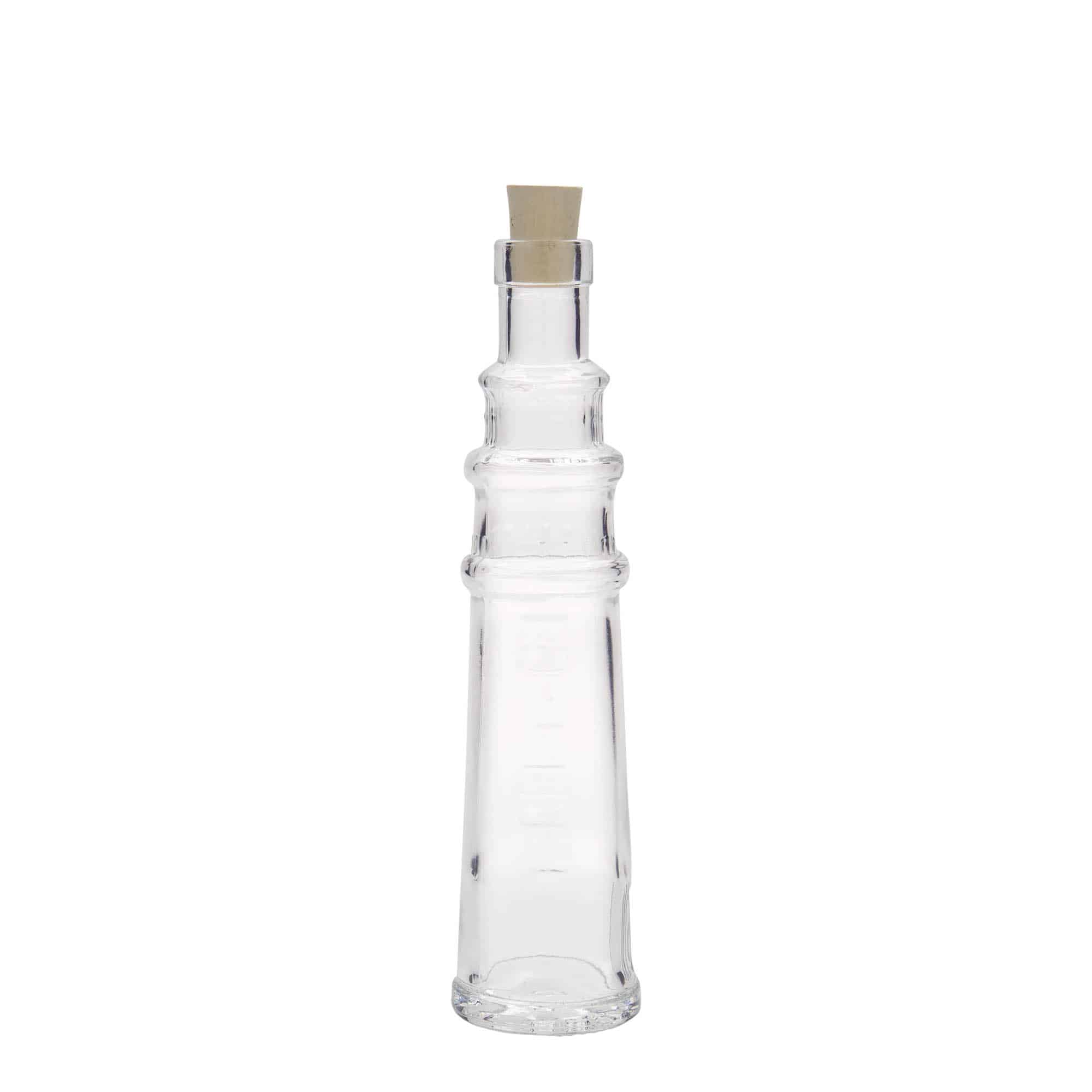 100 ml Garrafa de vidro 'Farol', boca: Cortiça