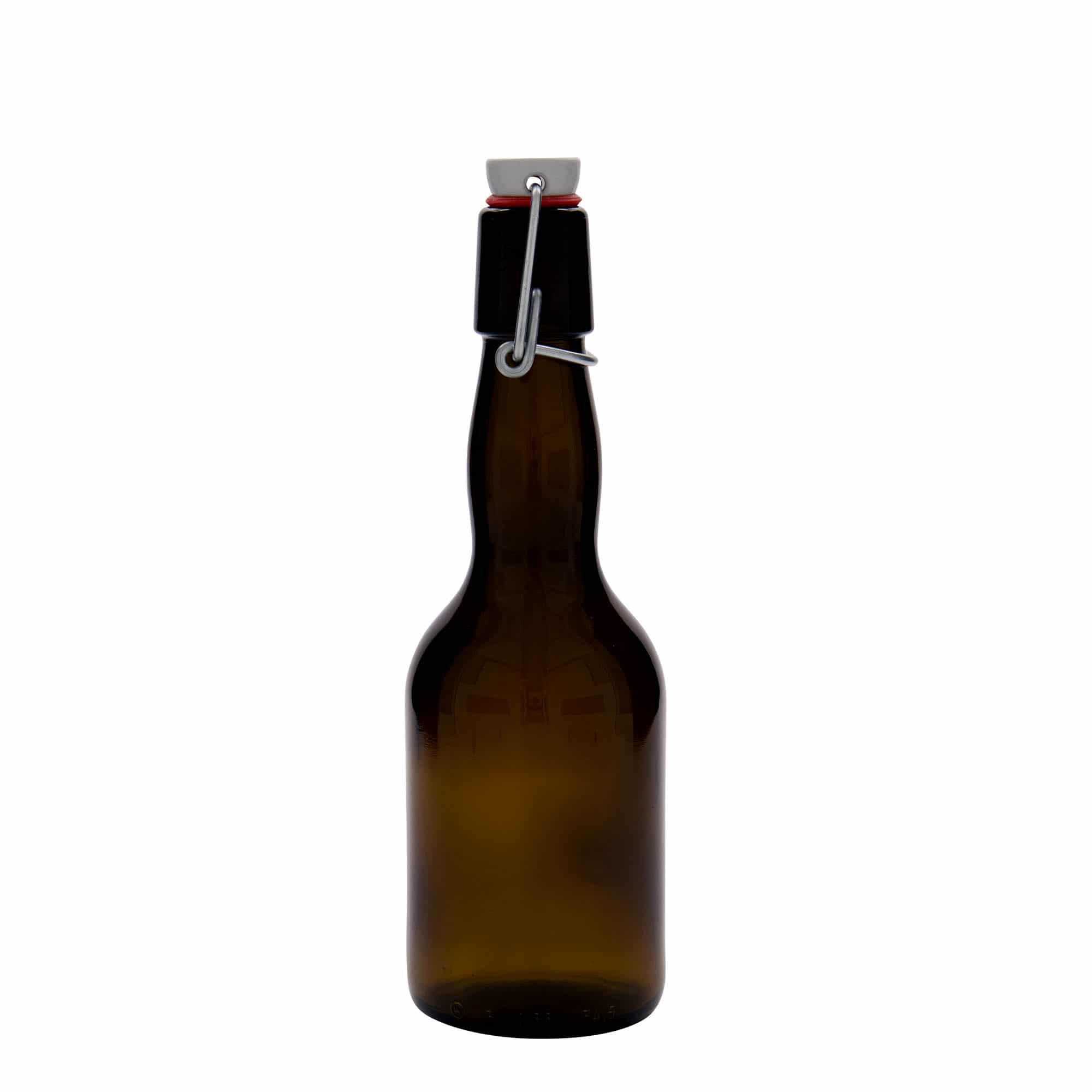 330 ml Garrafa de cerveja pescoço curto, vidro, castanho, boca: Tampa mecânica