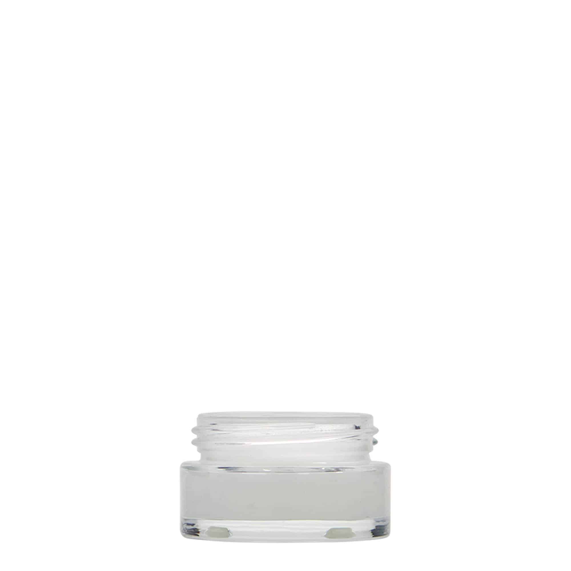 15 ml Pote 'Clear Edition', vidro, boca: Tampa de rosca