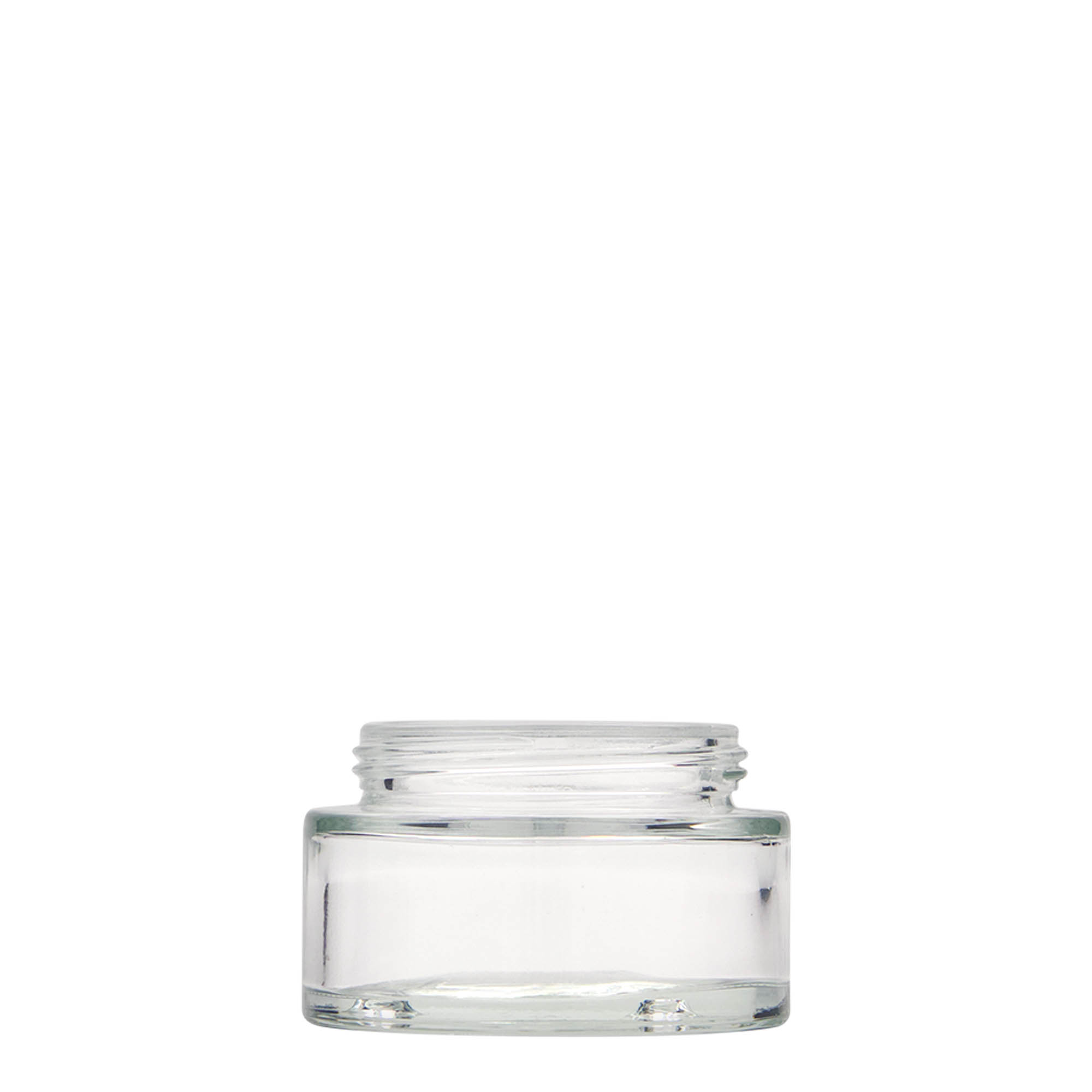 50 ml Pote 'Clear Edition', vidro, boca: Tampa de rosca