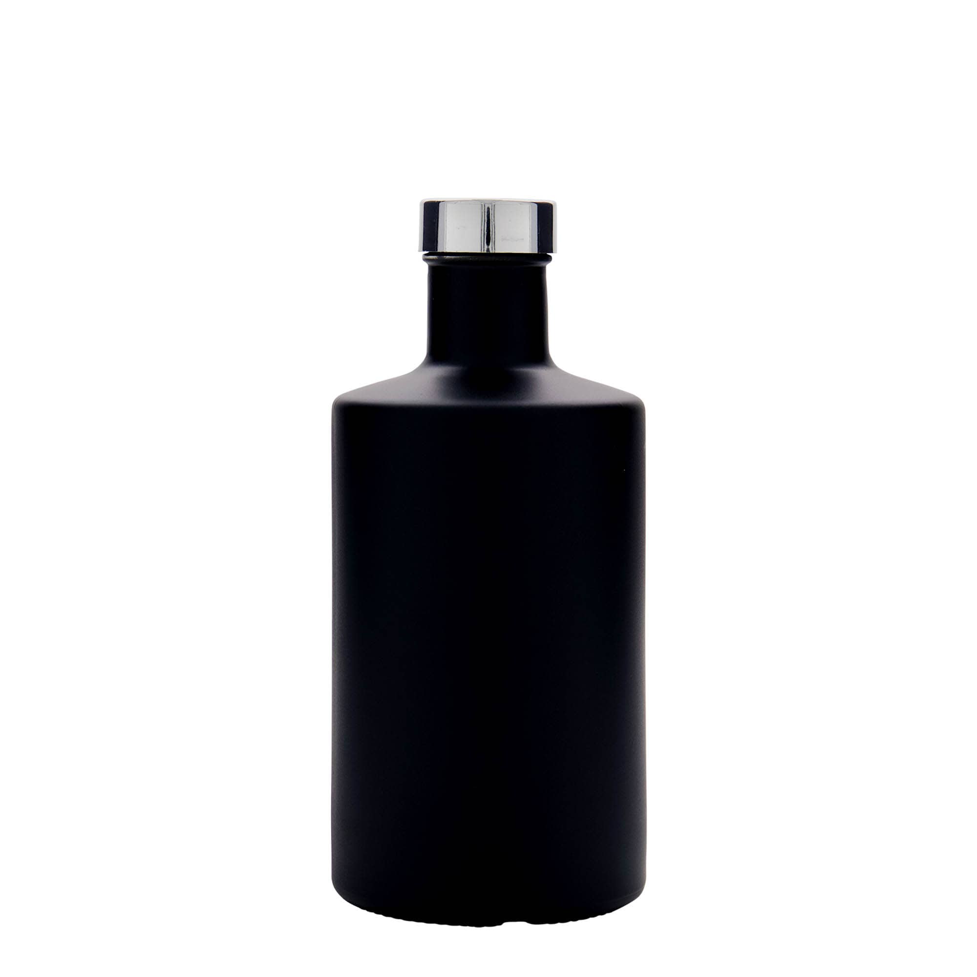 500 ml Garrafa de vidro 'Caroline', preto, boca: GPI 33