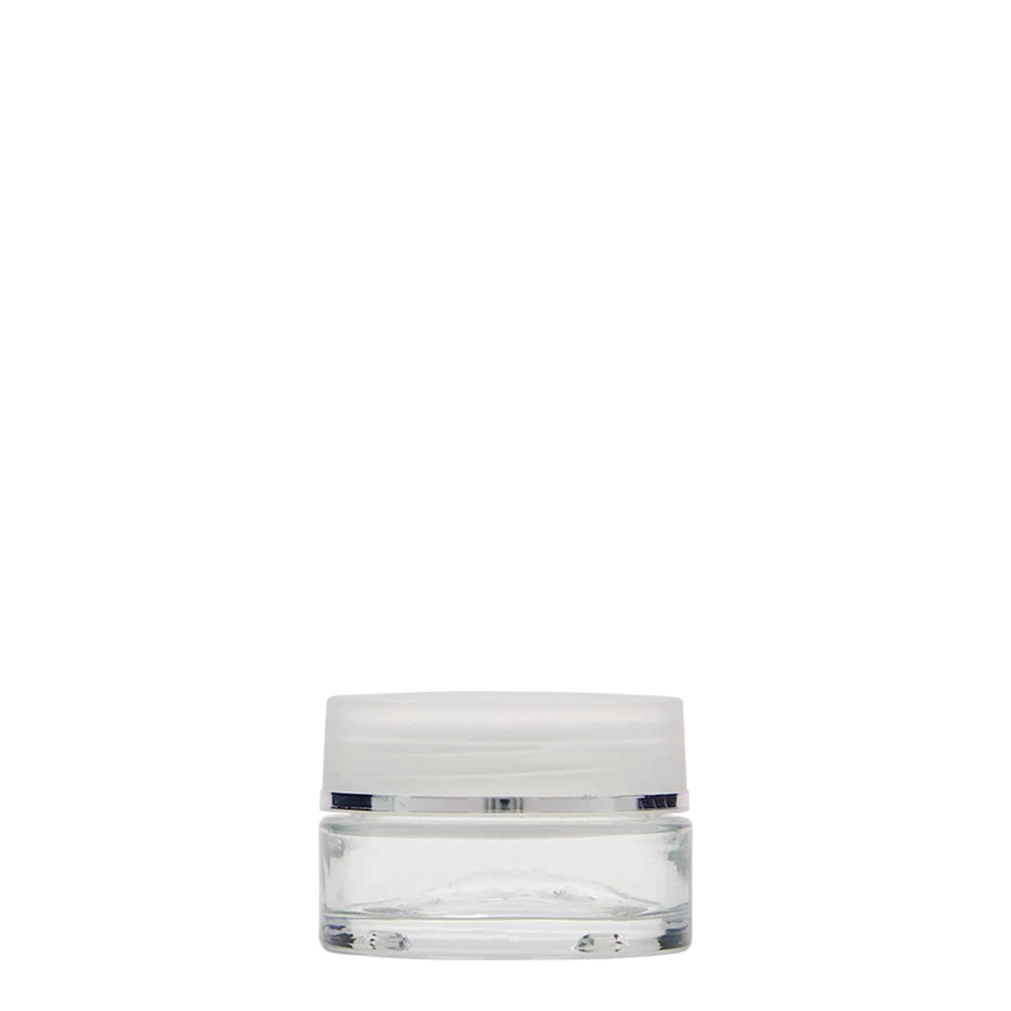 15 ml Pote 'Clear Edition', vidro, boca: Tampa de rosca