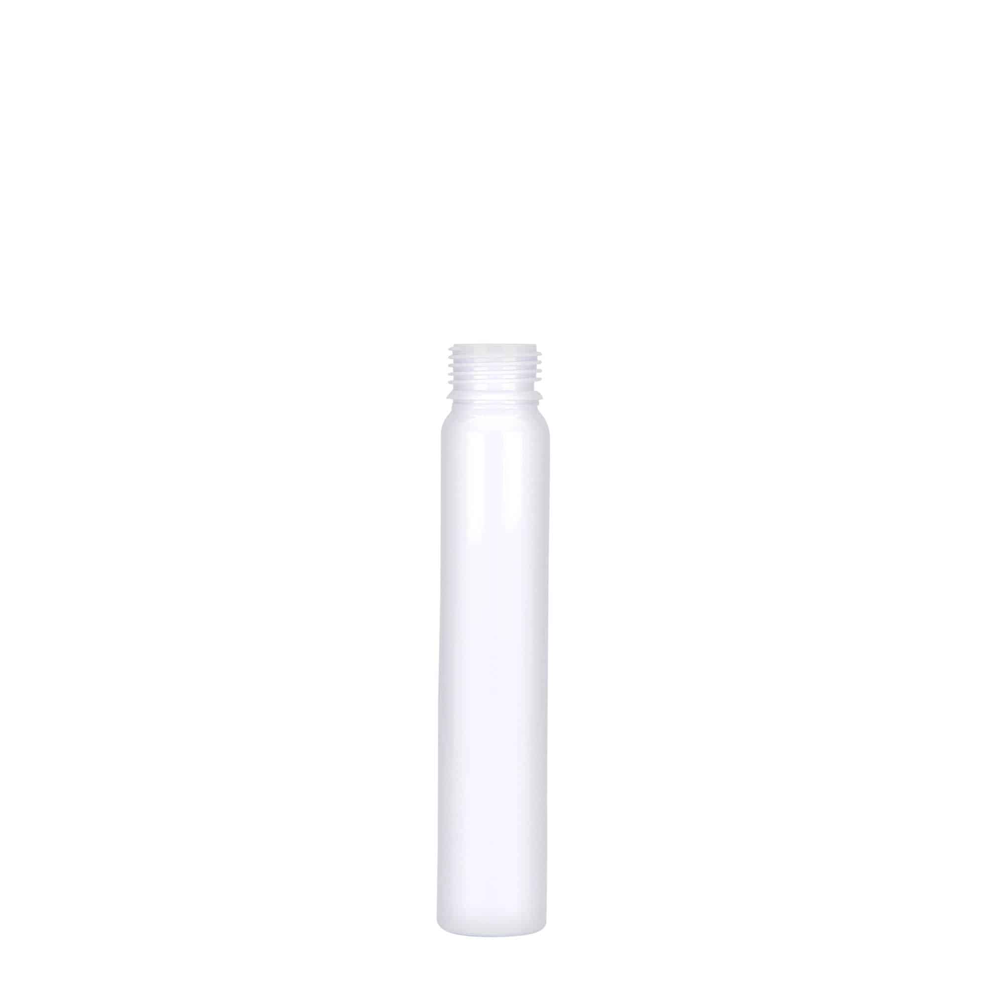 25 ml Tubo PET, plástico, branco, boca: Tampa de rosca