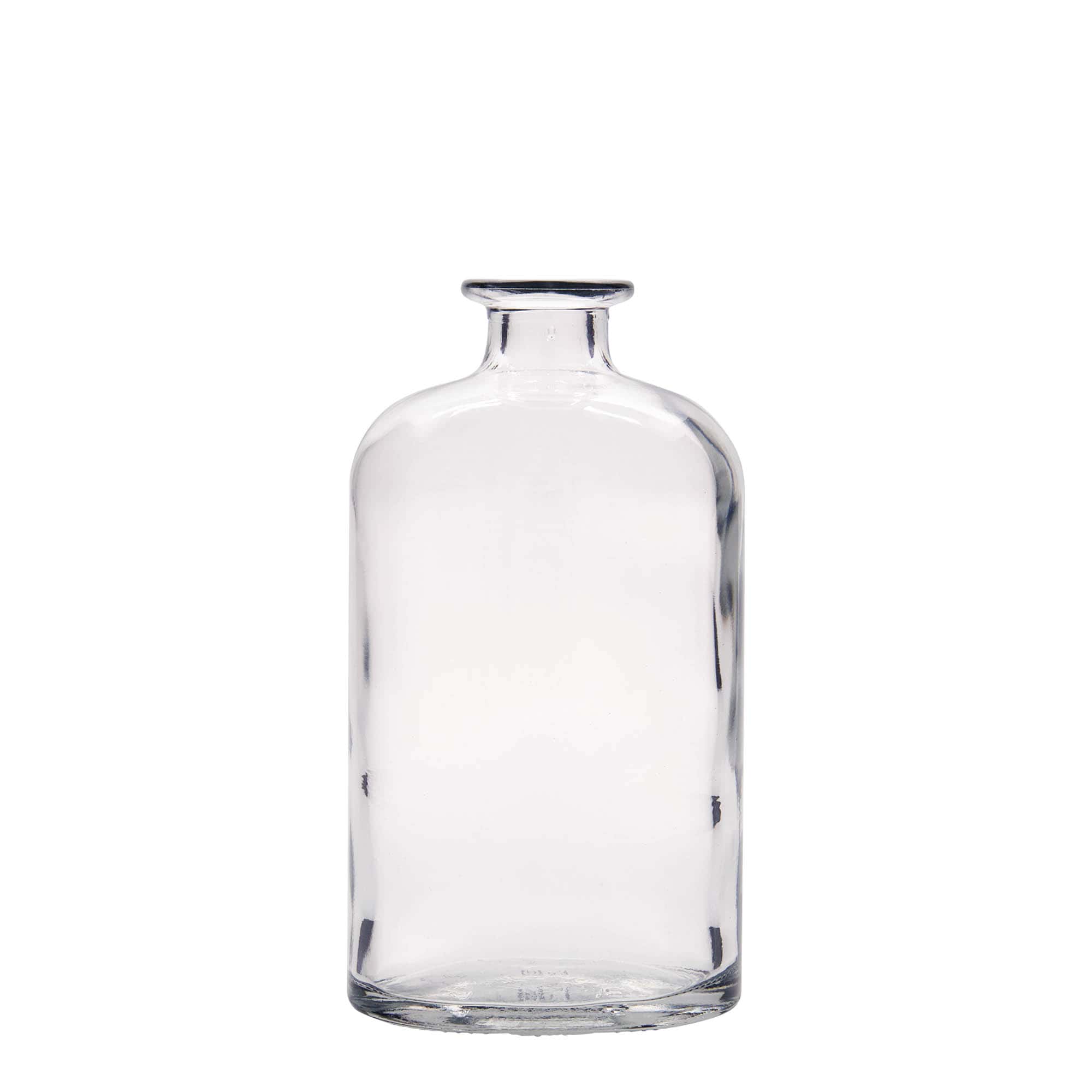 500 ml Garrafa de vidro 'Dundee', oval, boca: Cortiça