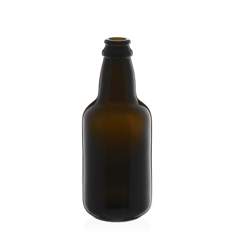 330 ml Garrafa de cerveja 'Era', vidro, verde antigo, boca: Tampas coroa