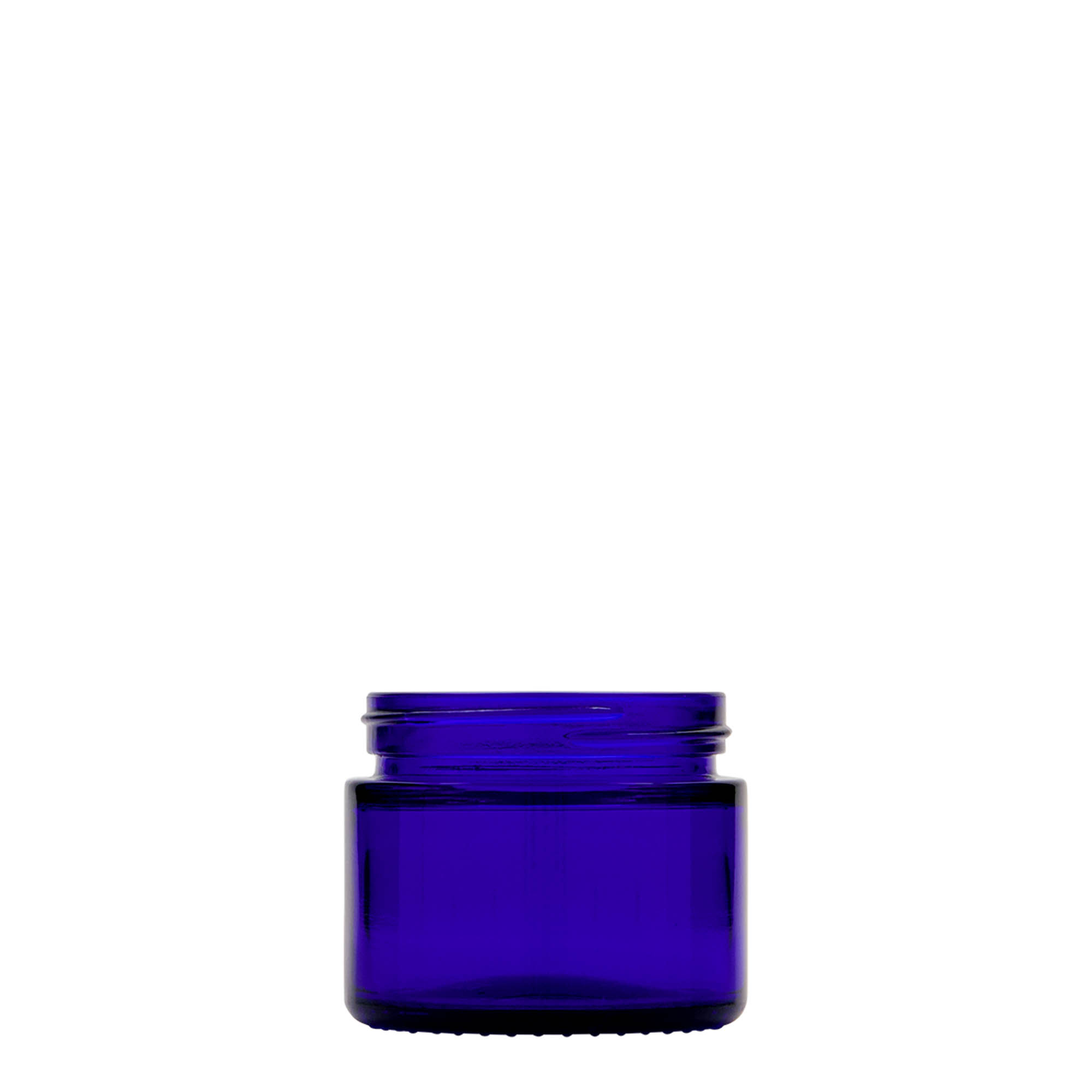 50 ml Pote 'Blue Edition', vidro, azul real, boca: Tampa de rosca