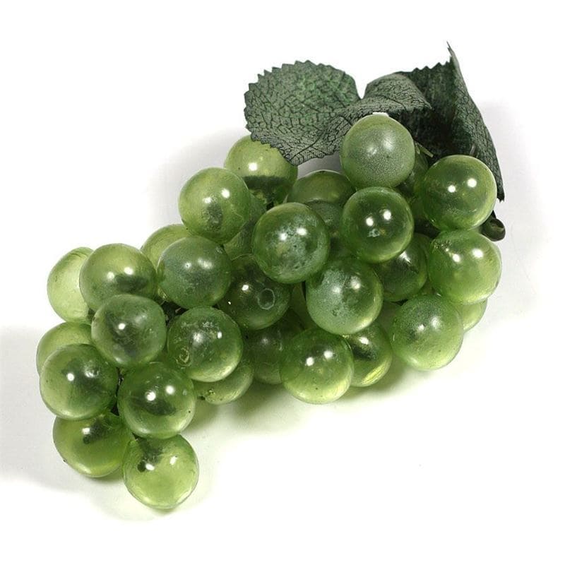 Uvas de plástico, verde