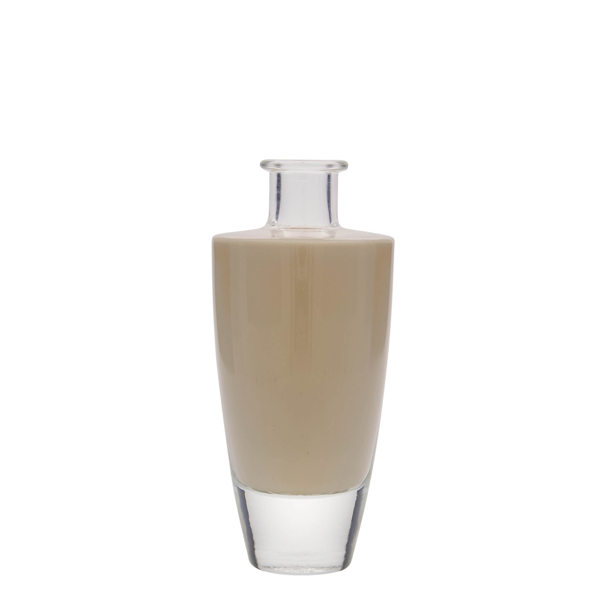 200 ml Garrafa de vidro 'Vanessa', oval, boca: Cortiça