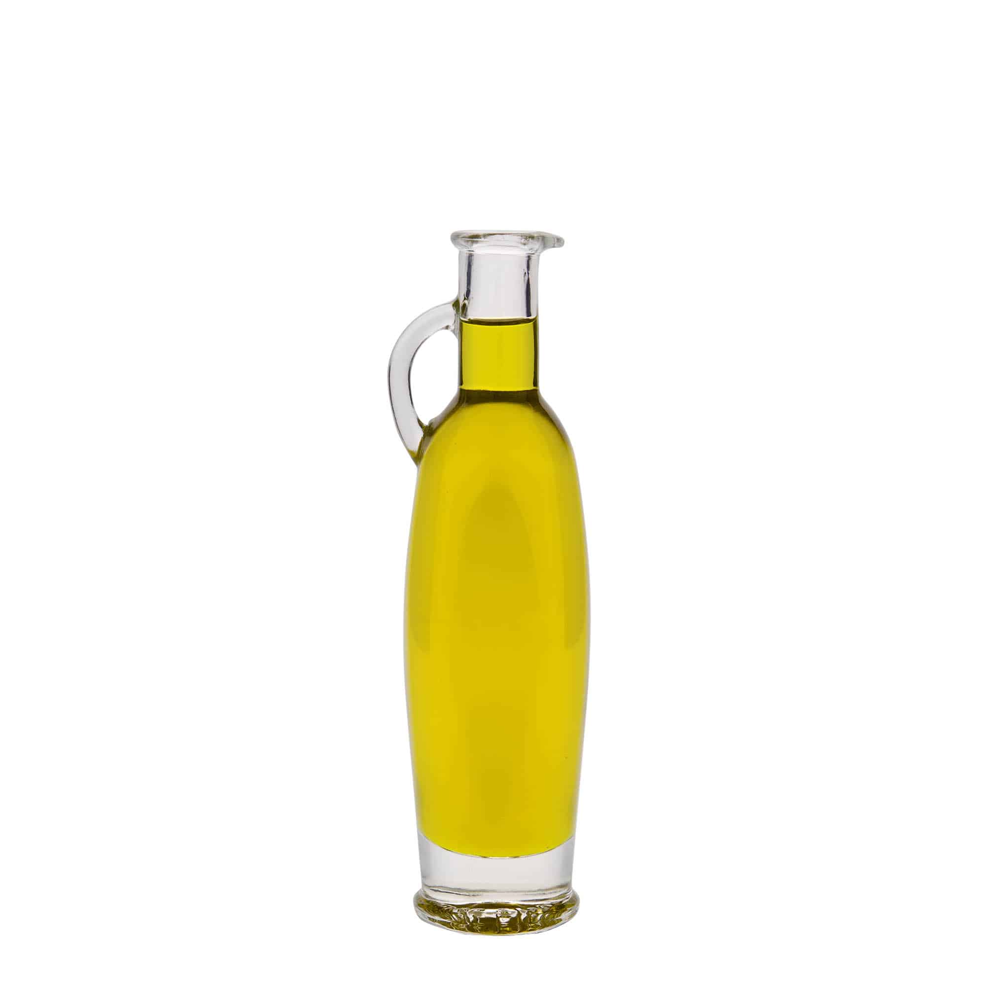 100 ml Garrafa de vidro 'Eleganta', oval, boca: Cortiça