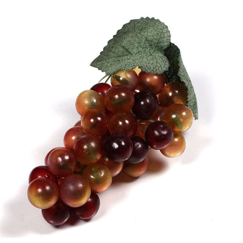 Uvas de plástico, vermelho