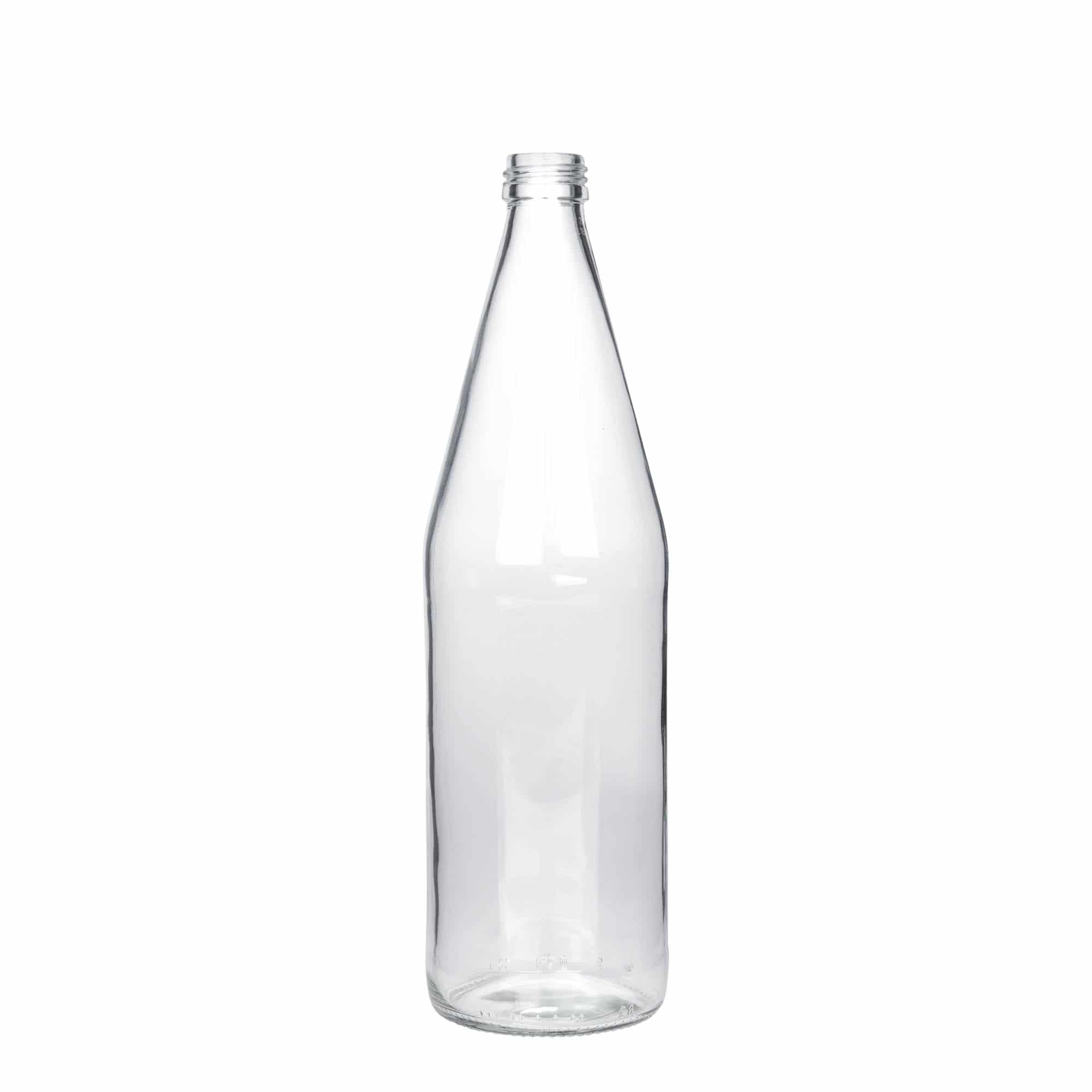 750 ml Garrafa universal forma de cenoura, vidro, boca: PP 28