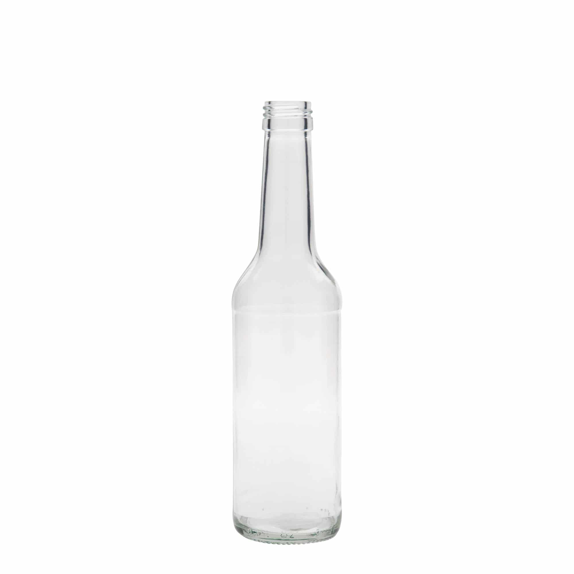 350 ml Garrafa de vidro pescoço reto, boca: PP 28